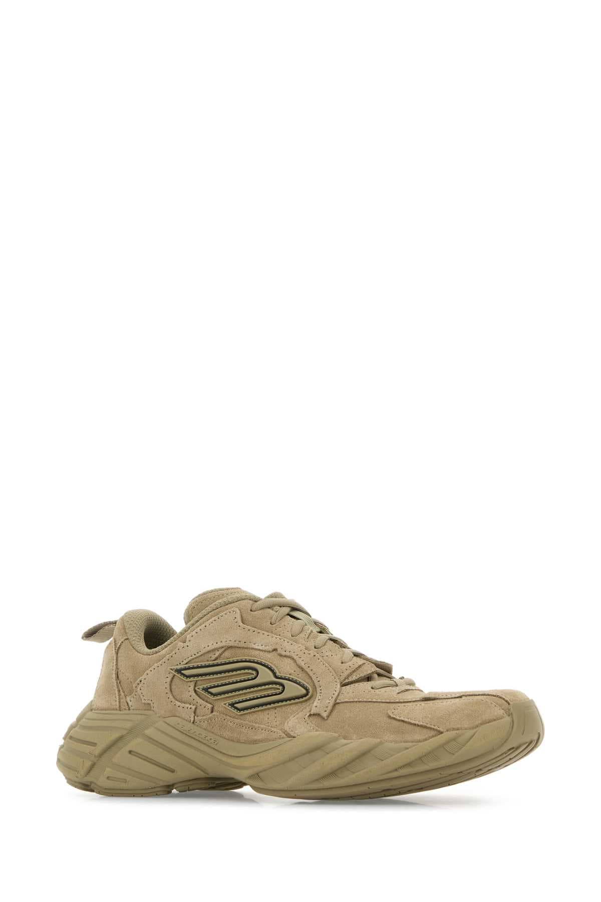 Beige suede Monday sneakers - мініатюра 2