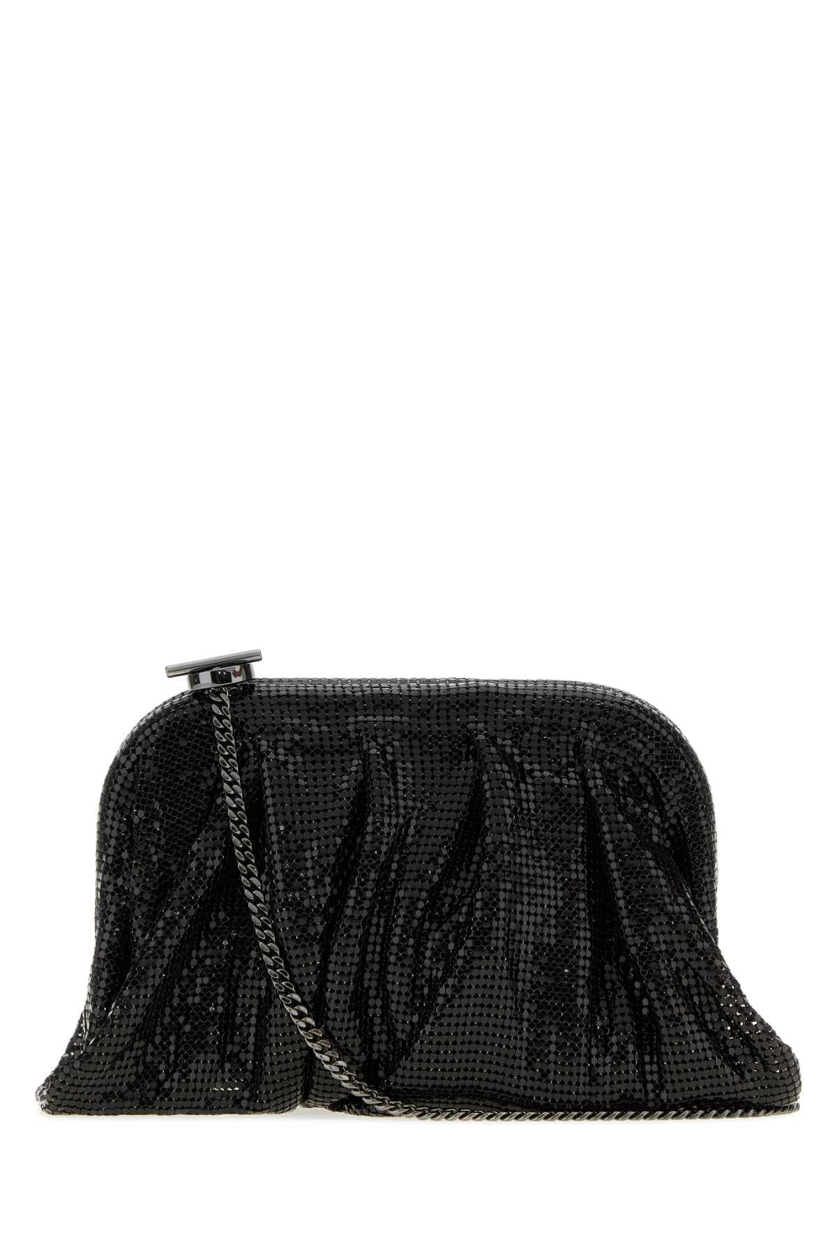 Embellished fabric small Venus clutch