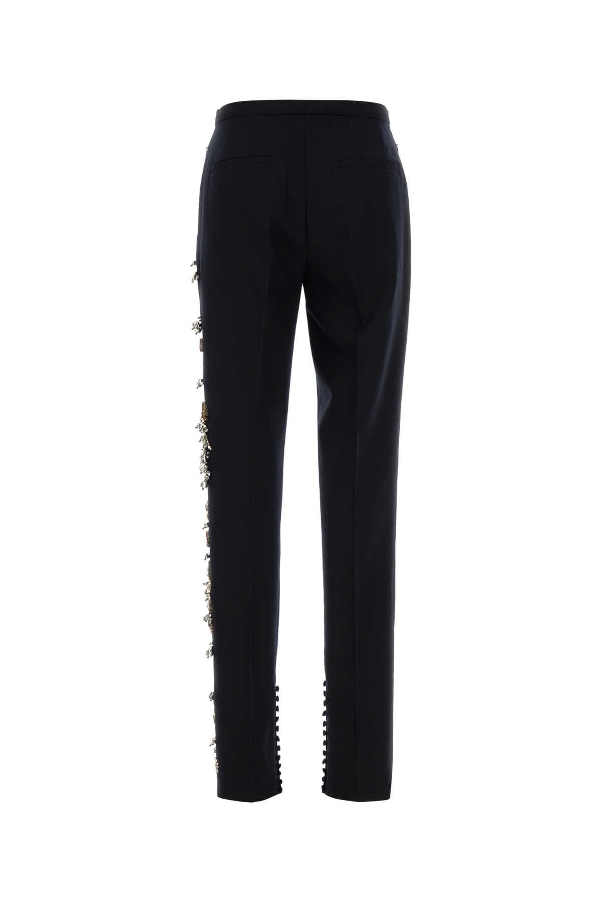 Navy blue wool Pandoris pant - мініатюра 2