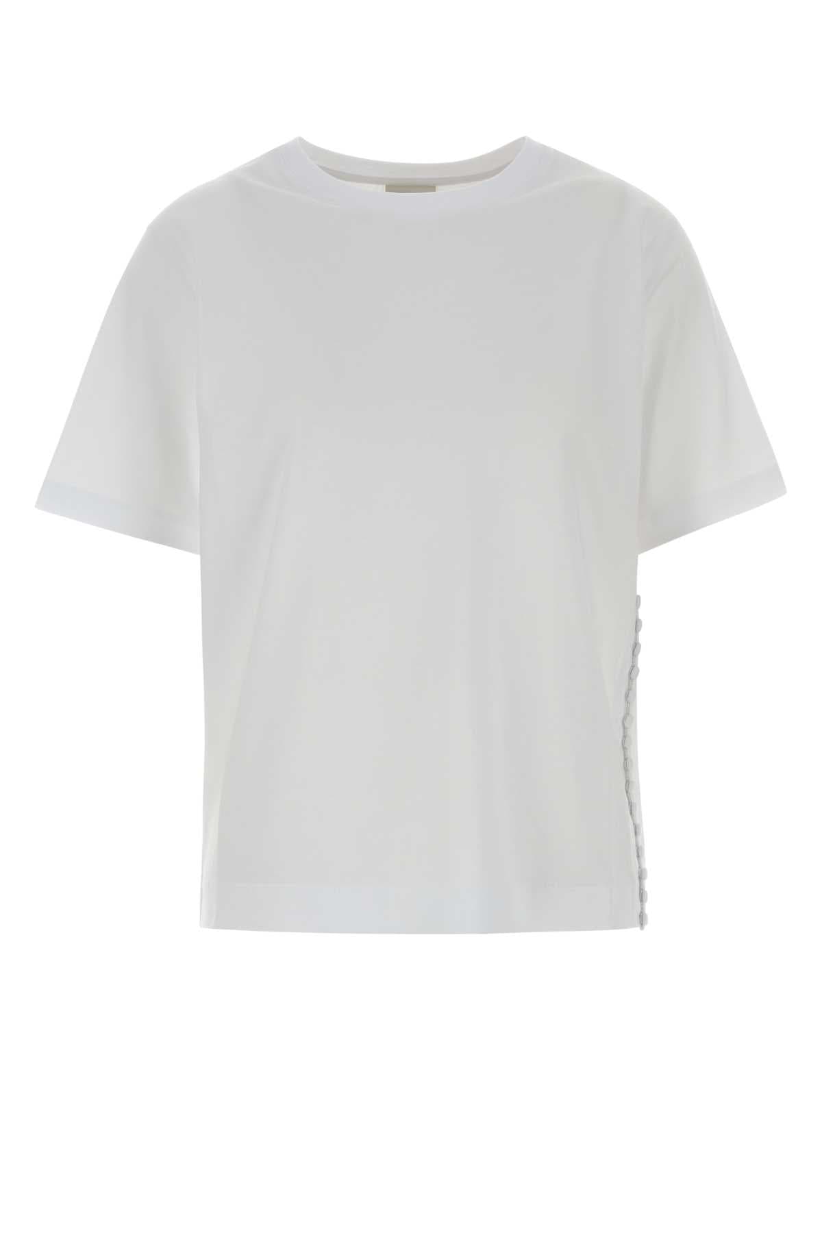 White cotton Heydu t-shirt