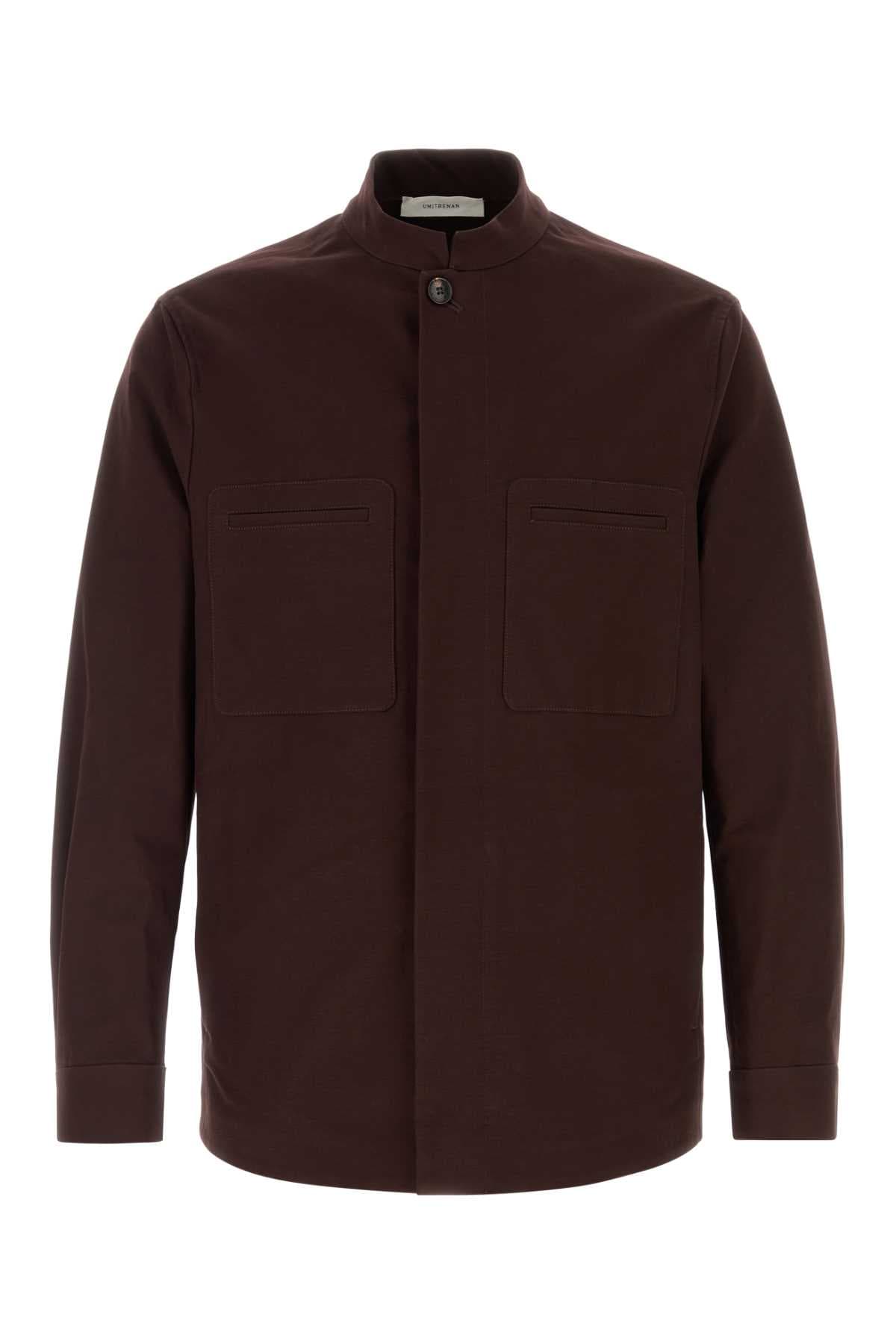Brown stretch cotton Bruce jacket