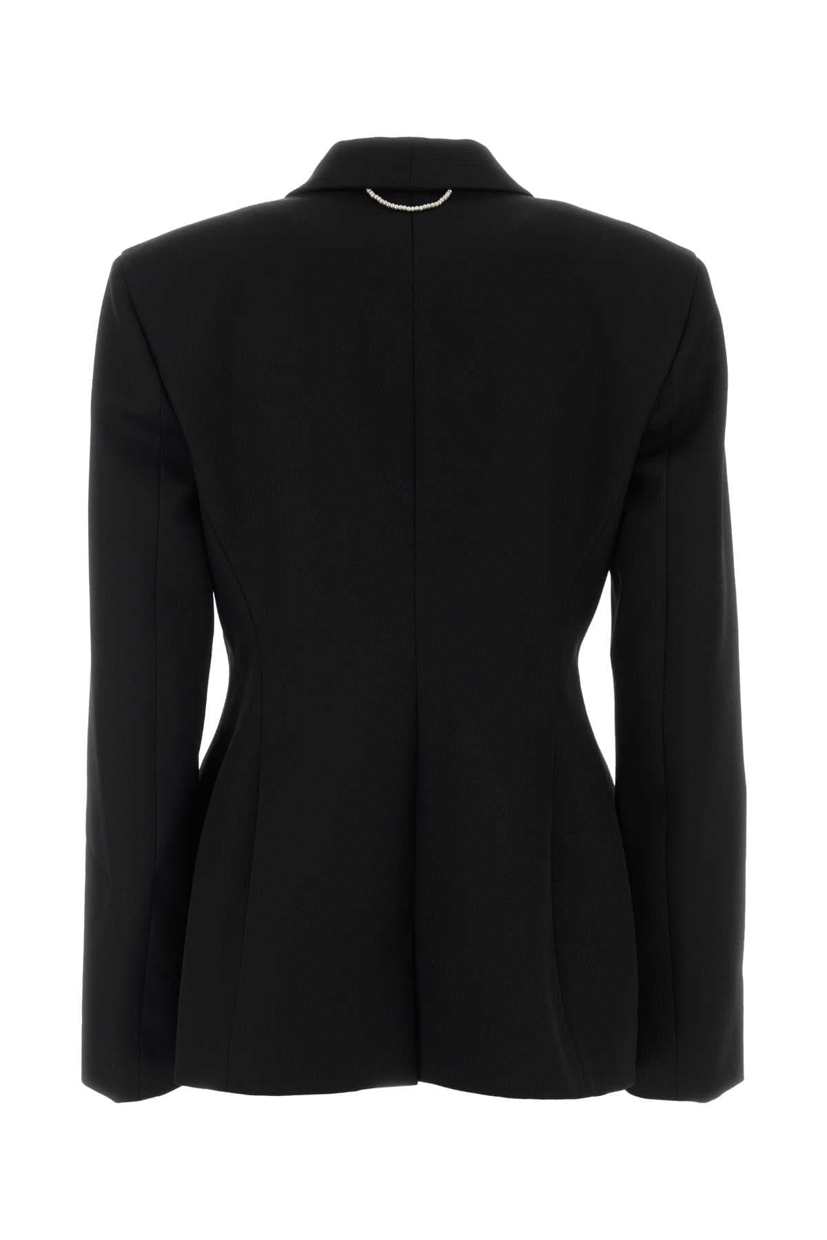 Black wool Esperanto blazer - мініатюра 2