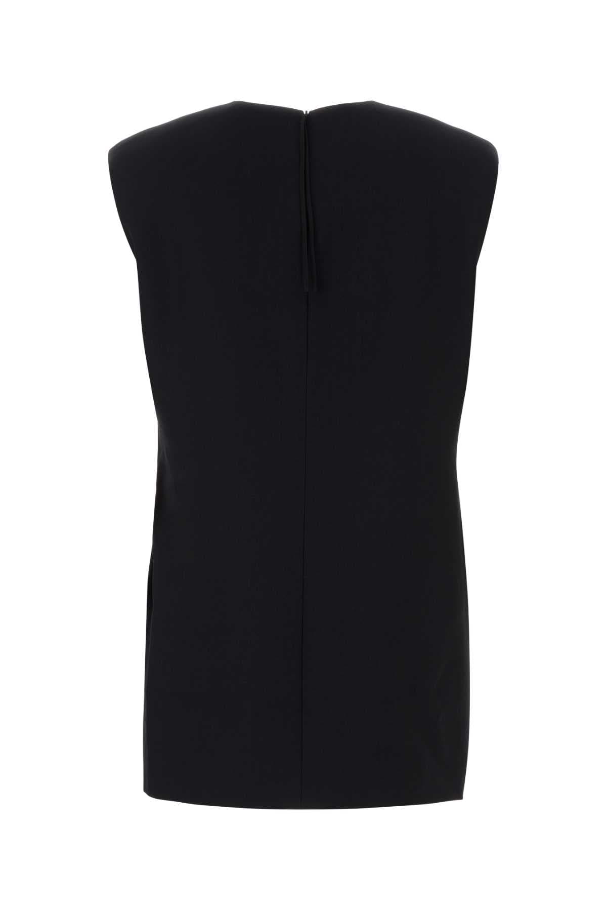 Black wool tank top - мініатюра 2