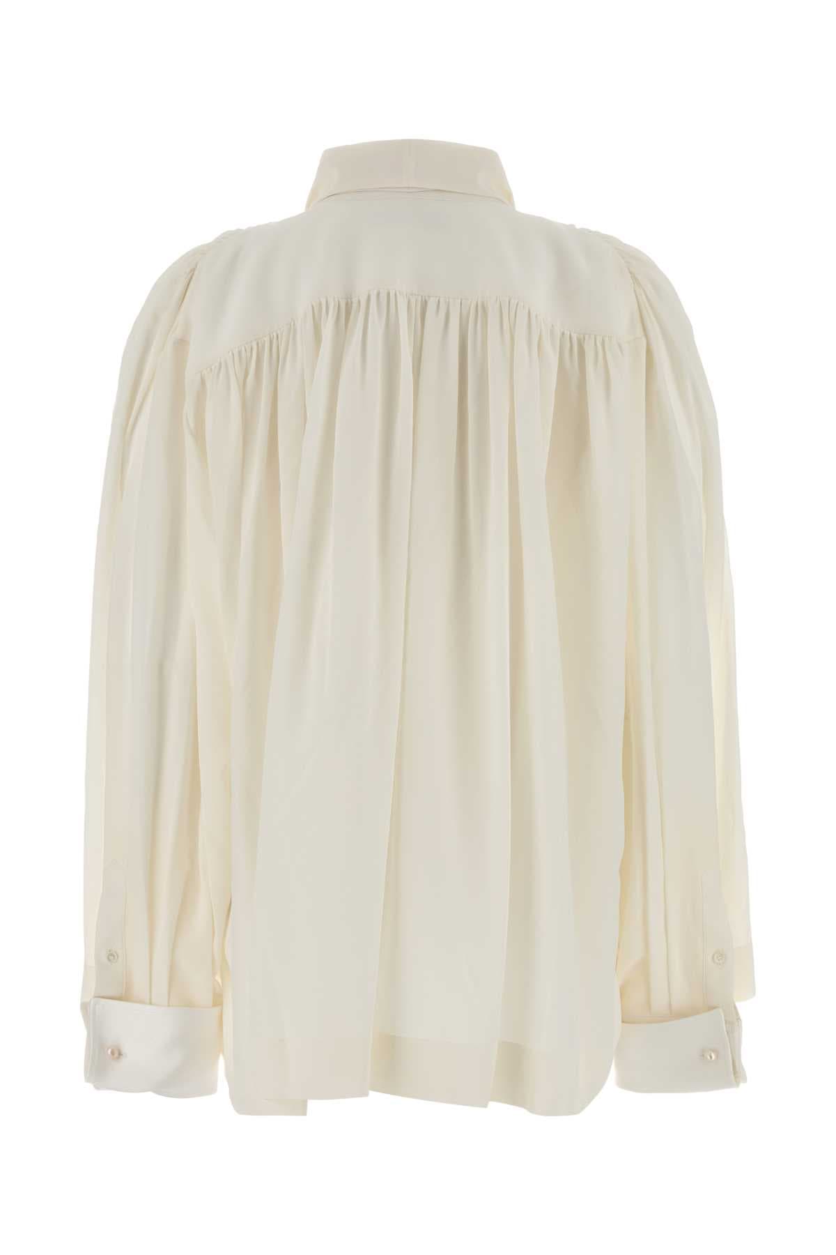 White silk blouse - мініатюра 2