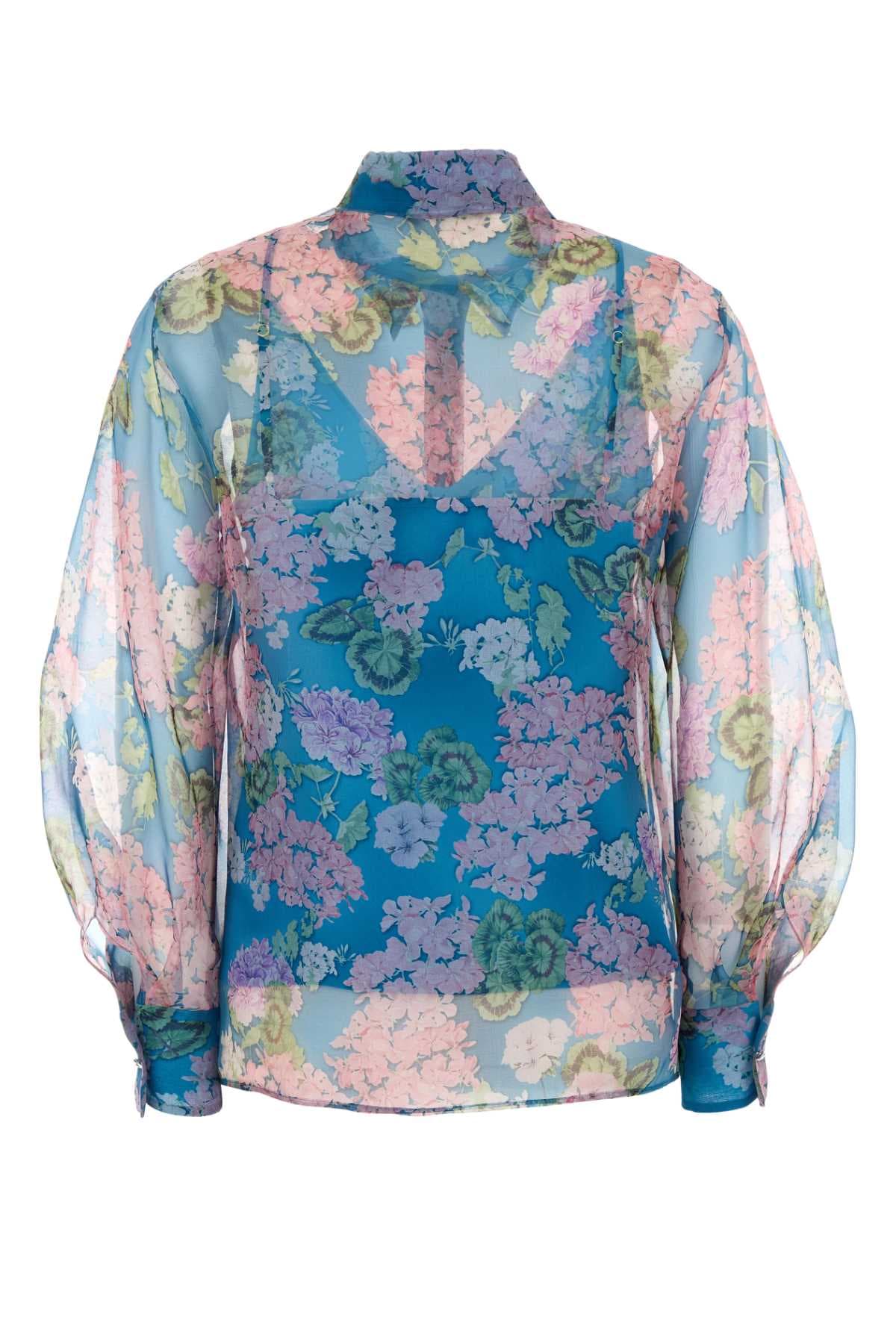 Printed organza Barnaba shirt - мініатюра 2