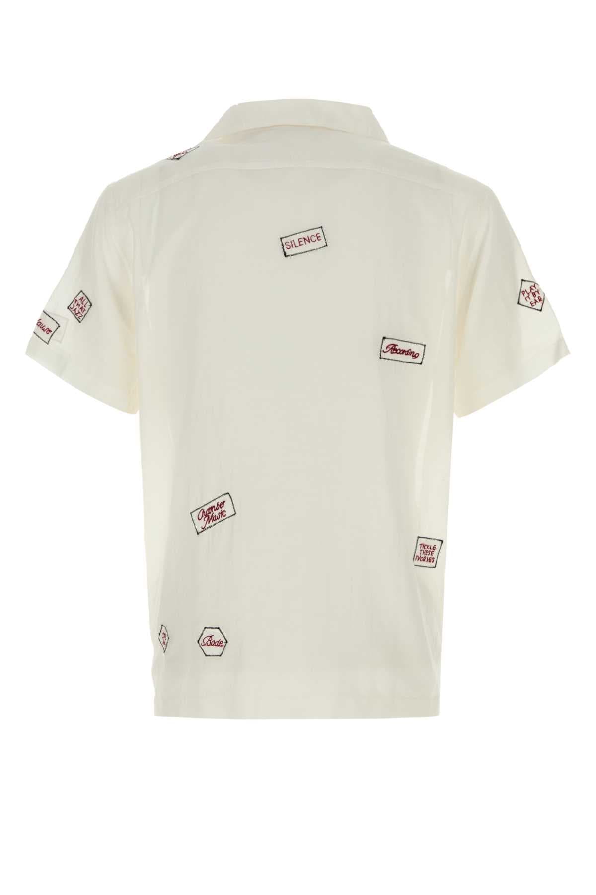 White cotton blend On Air shirt - мініатюра 2