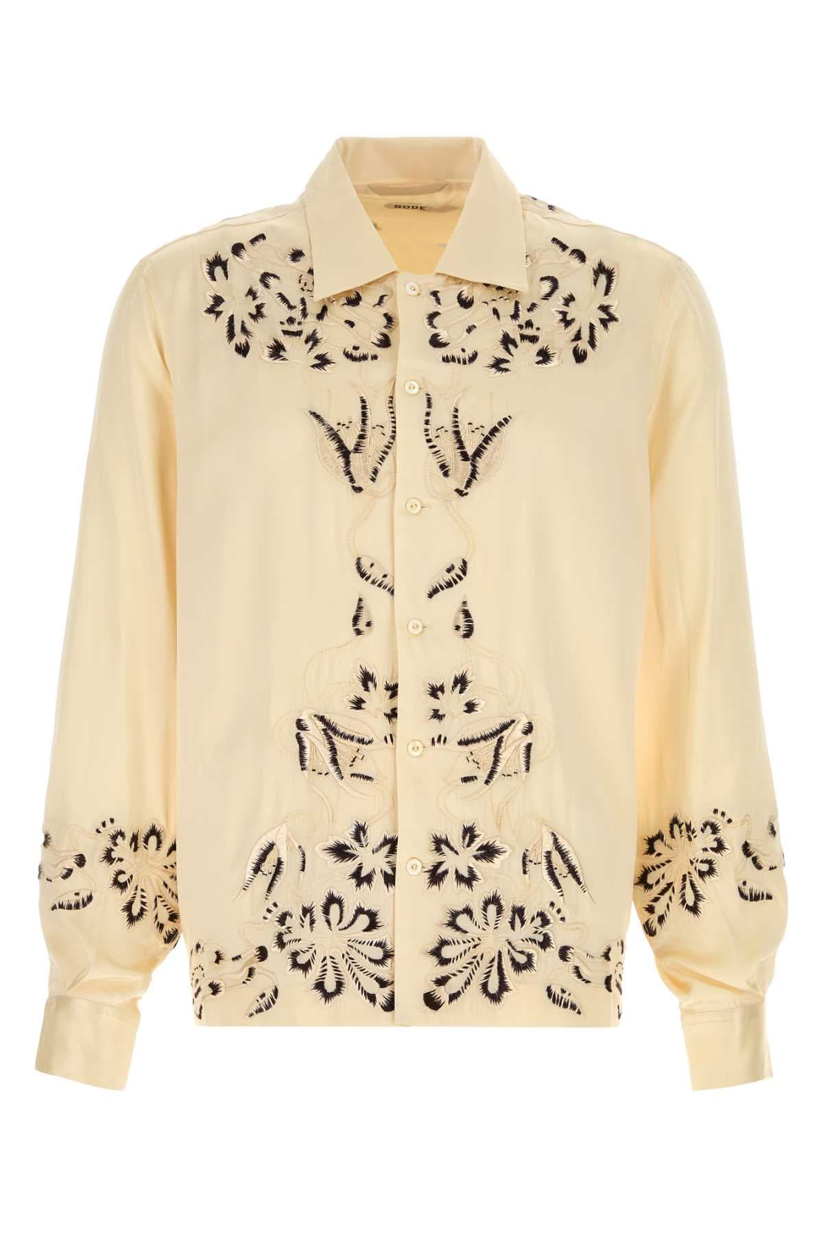 Cream satin Phantasm shirt