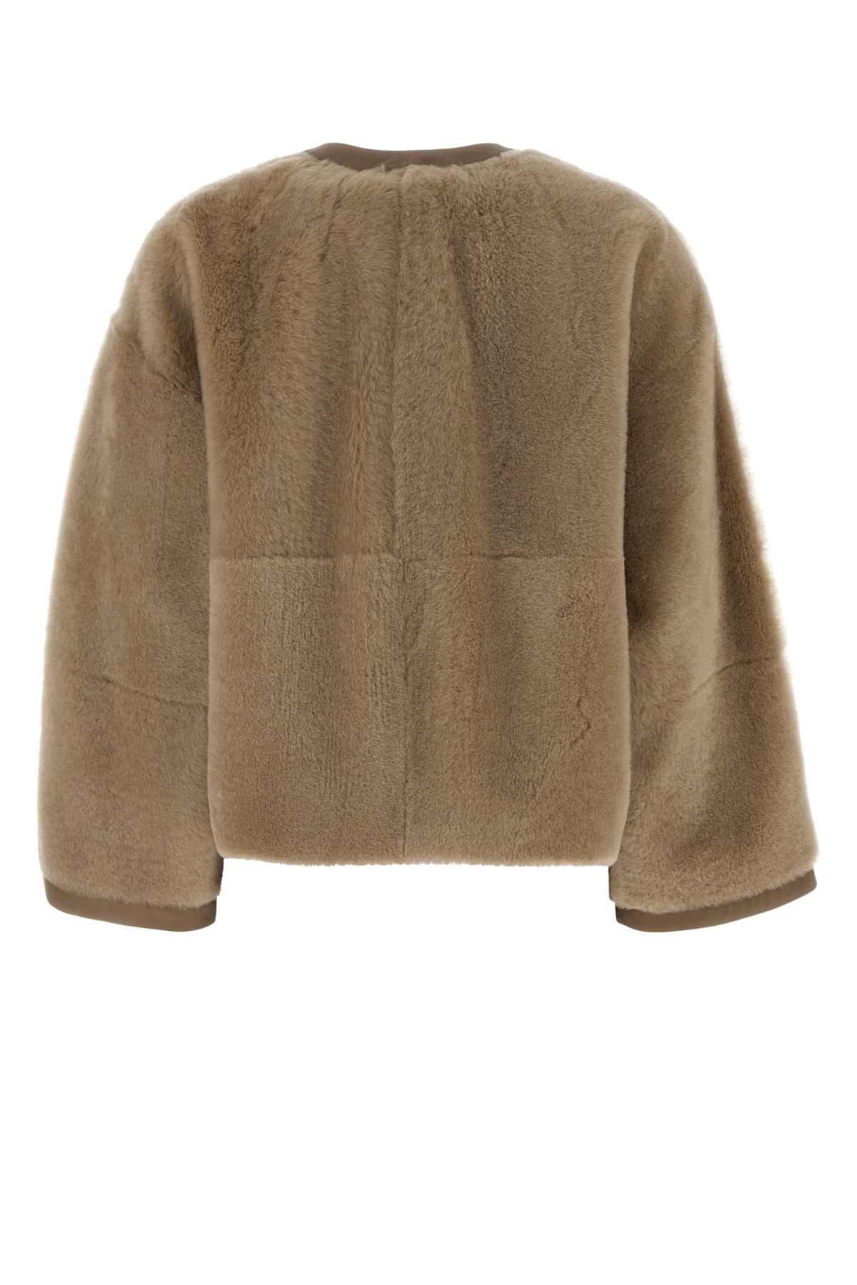 Beige shearling Luana jacket - мініатюра 2