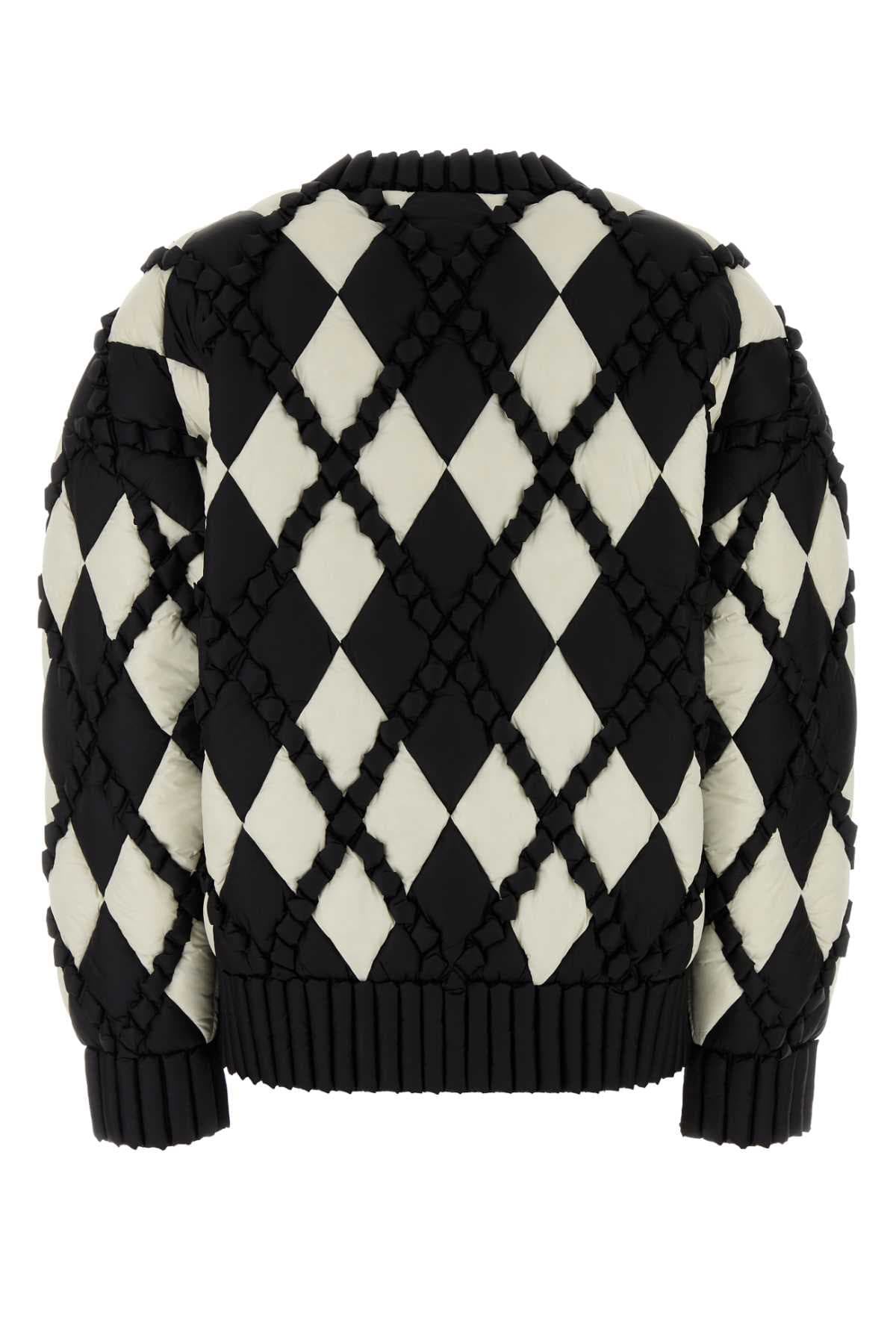 Two-tone nylon down jacket - мініатюра 2