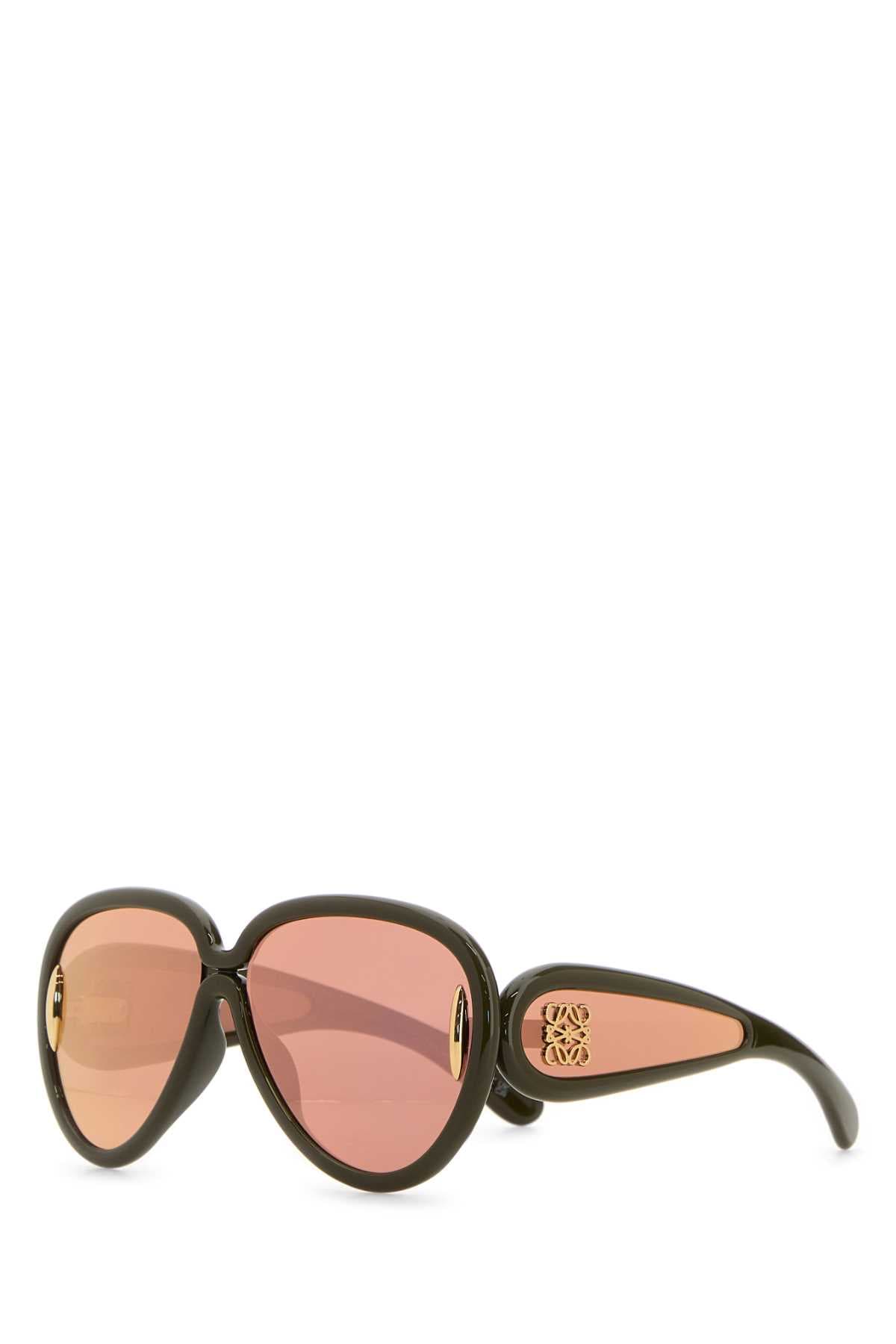 Army green acetate sunglasses
