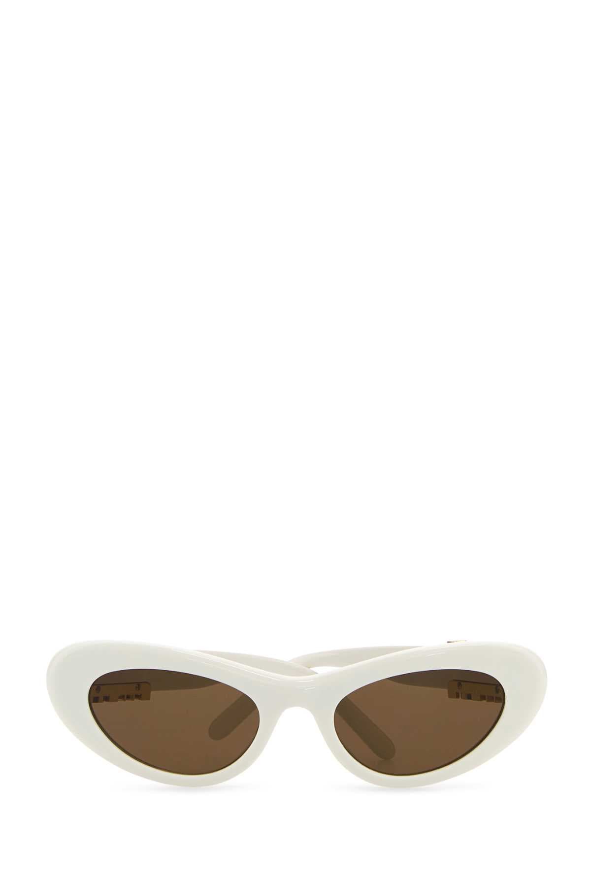White acetate sunglasses - мініатюра 2