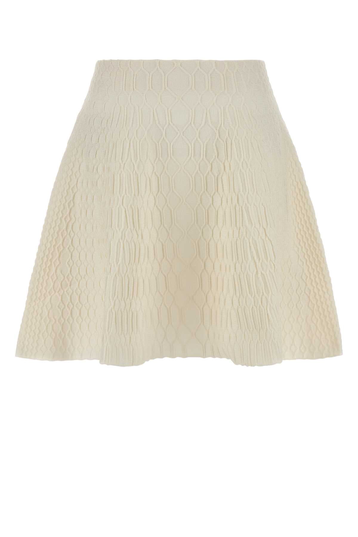 Ivory knit skirt