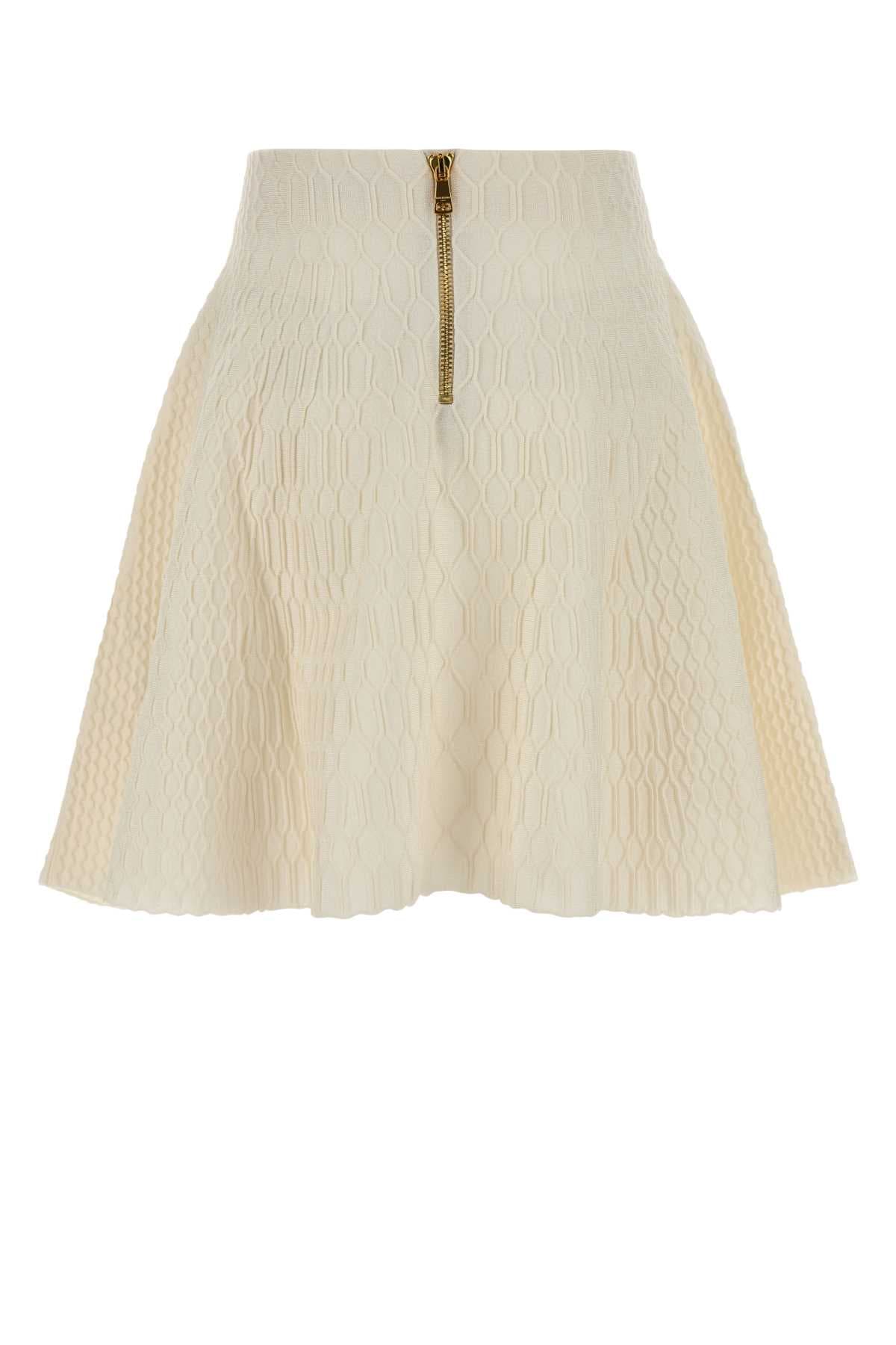 Ivory knit skirt - мініатюра 2
