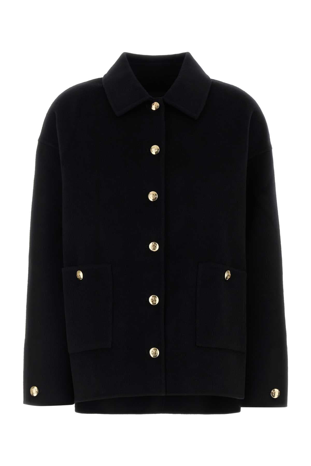 Black cashmere Luca jacket