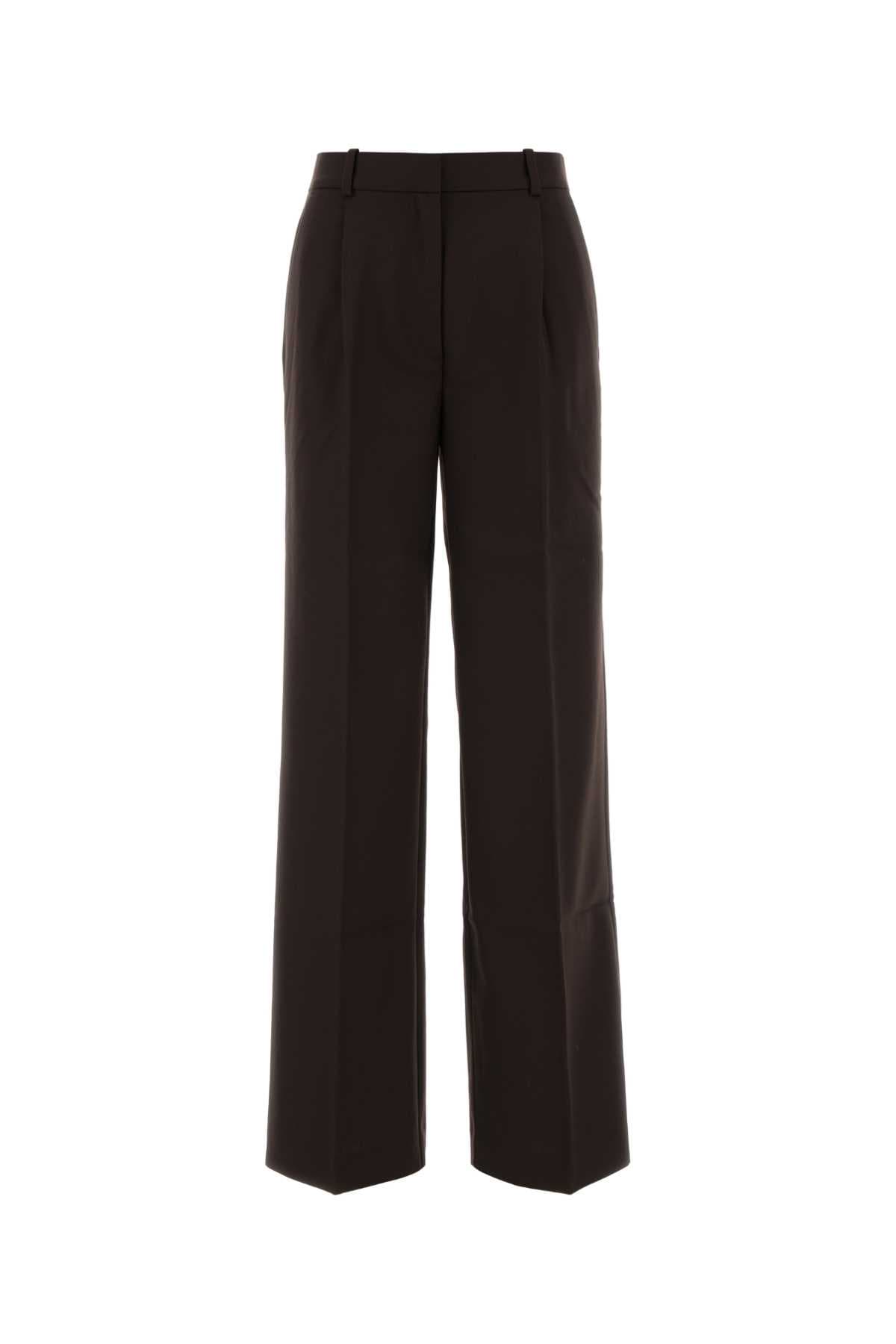 Chocolate polyester blend palazzo pant