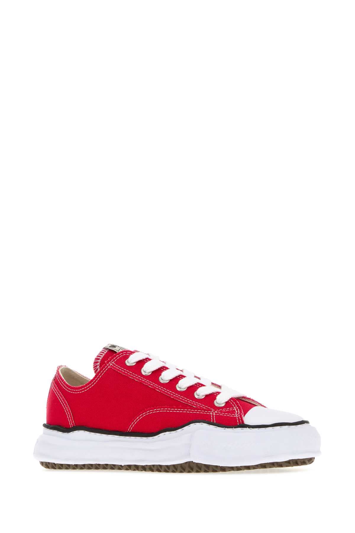 Red canvas Peterson sneakers - мініатюра 2