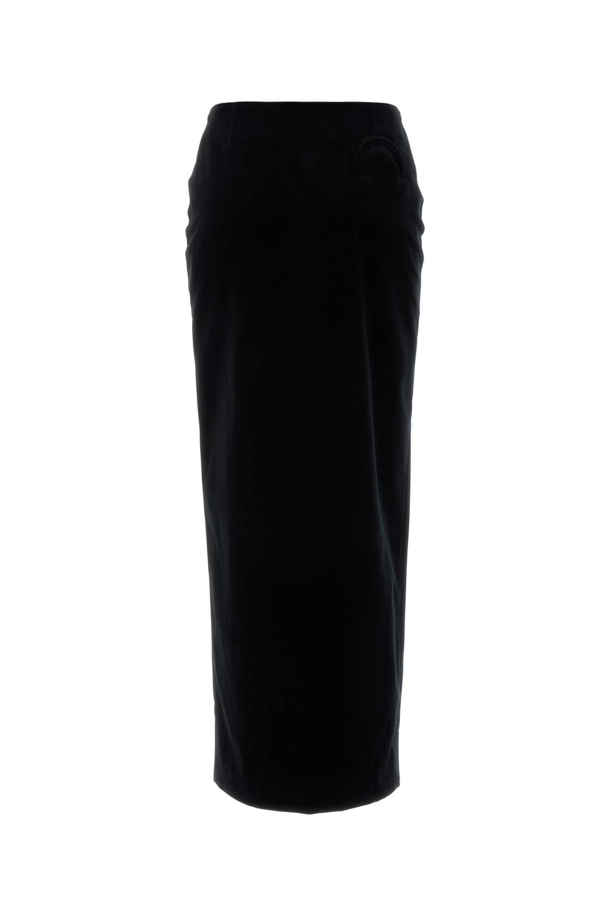 Black velvet Jealousy skirt - мініатюра 2