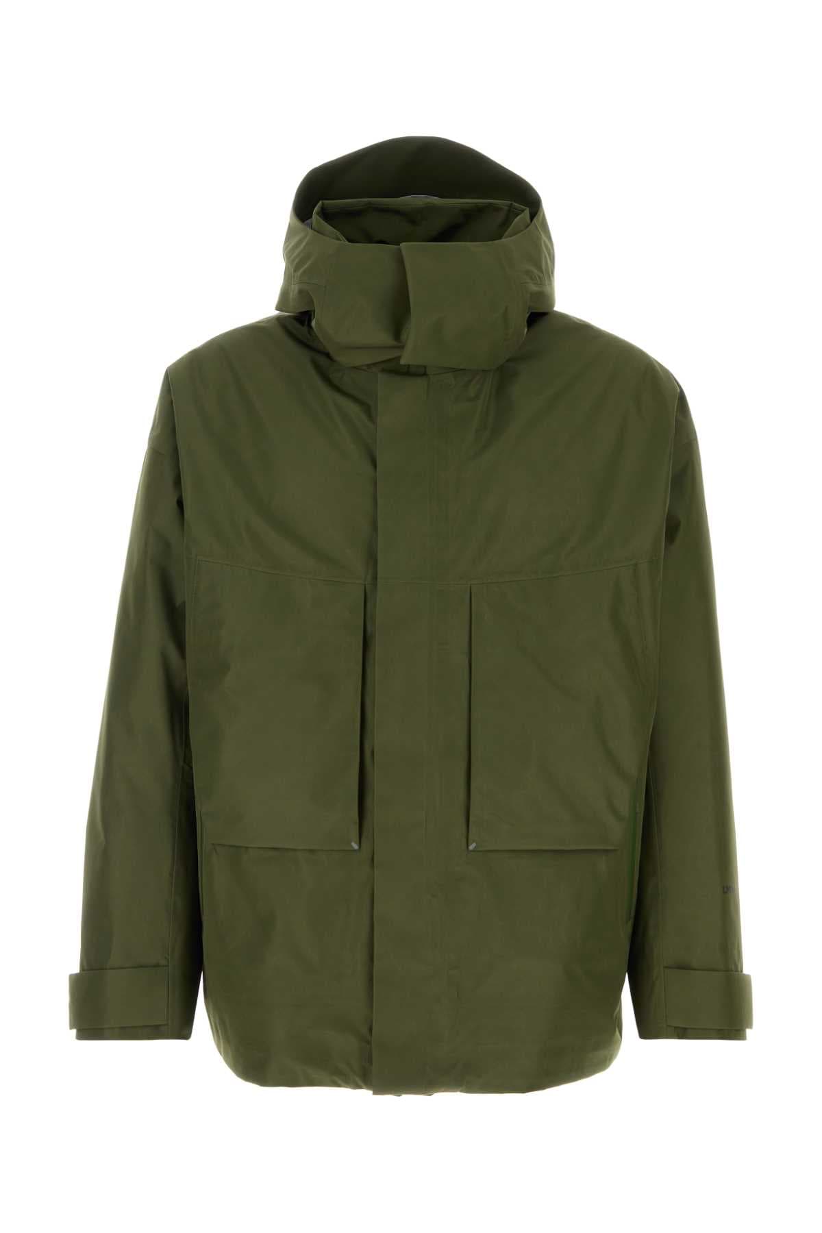 Olive green nylon jacket