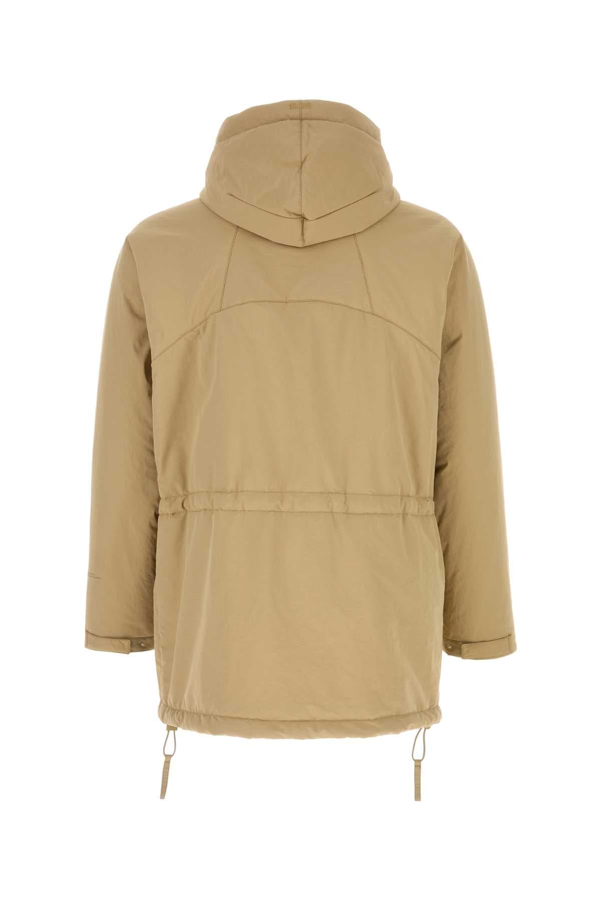 Beige polyester padded jacket - мініатюра 2