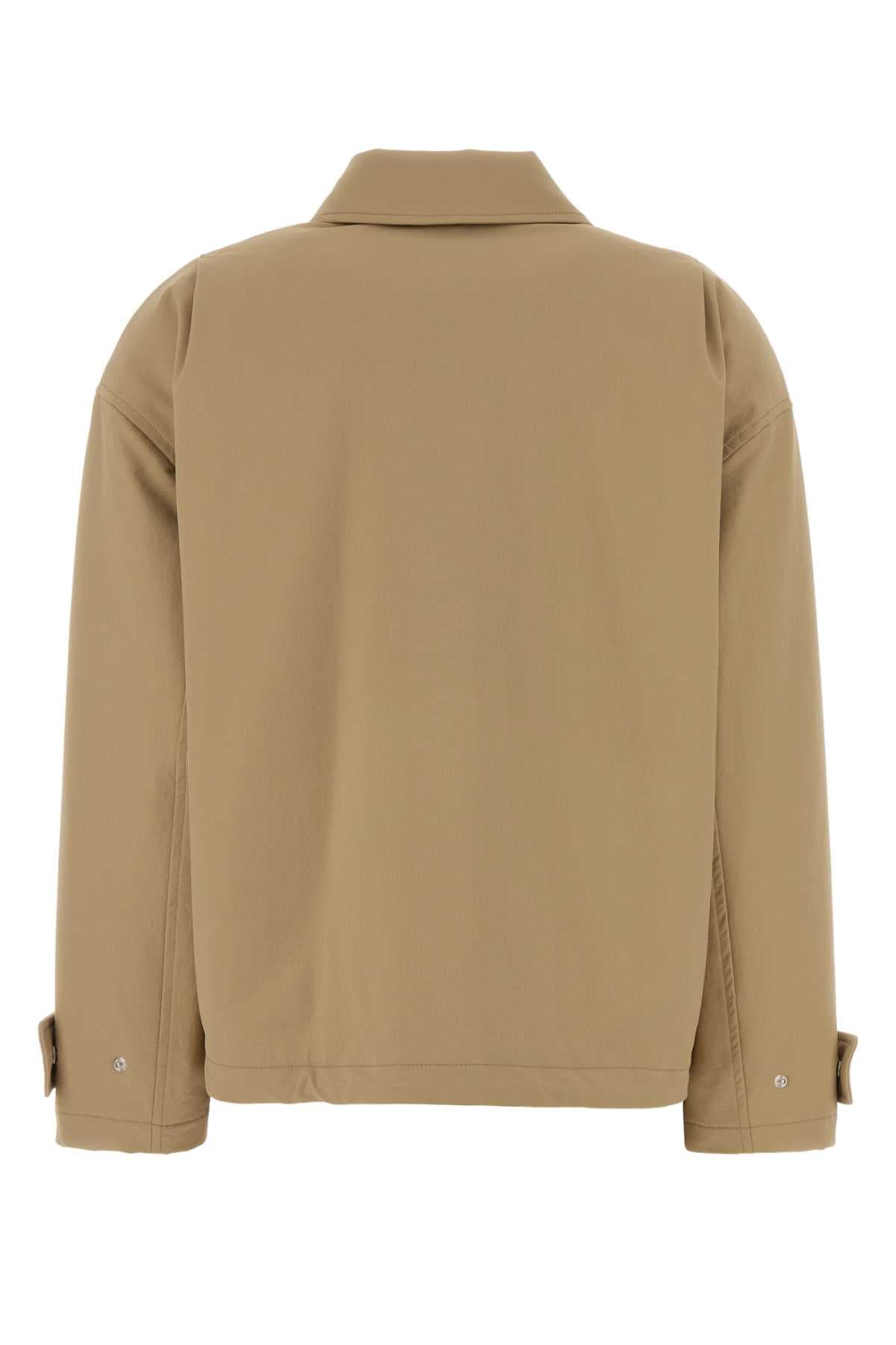 Beige stretch nylon blend padded jacket - мініатюра 2