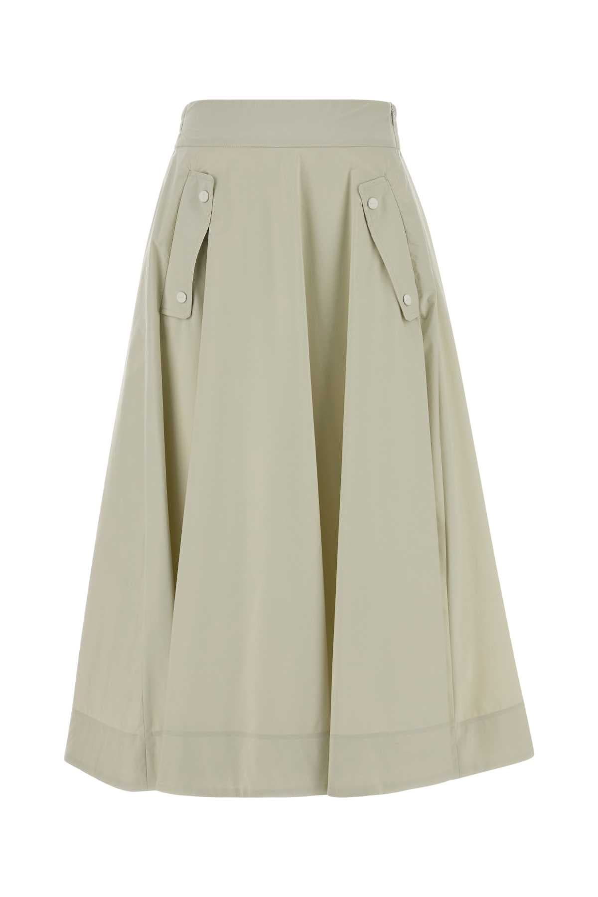 Chalk nylon skirt
