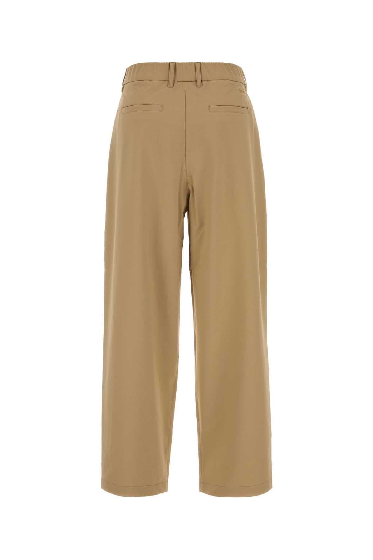 Beige stretch nylon blend pant - мініатюра 2