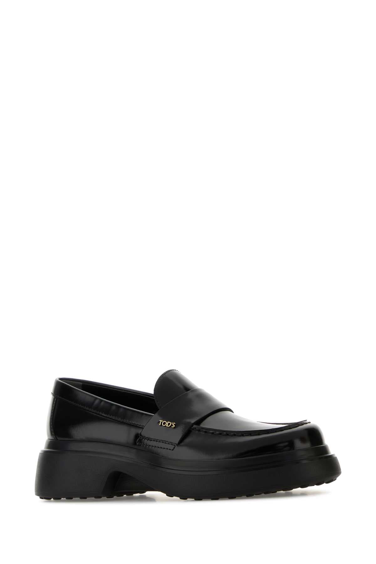 Black leather loafers - мініатюра 2