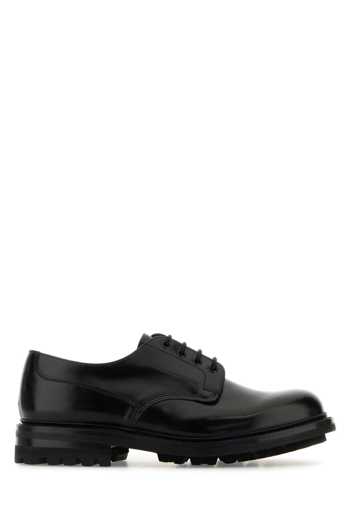 Black leather Mc Neil LW lace-up shoes