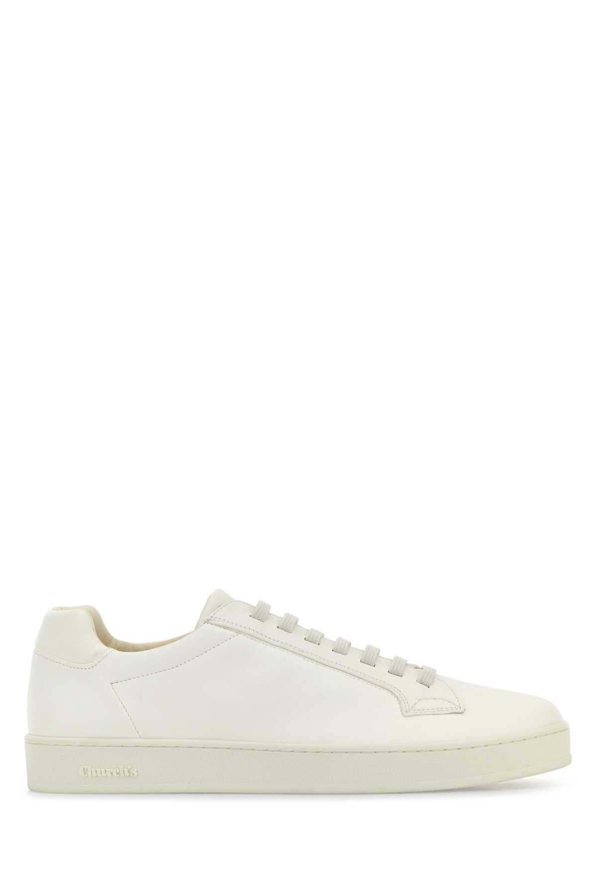 White nappa leather Ludlow 3 sneakers