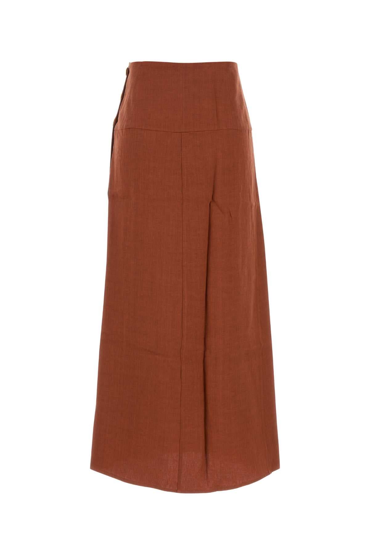 Brick linen Haifal skirt - мініатюра 2