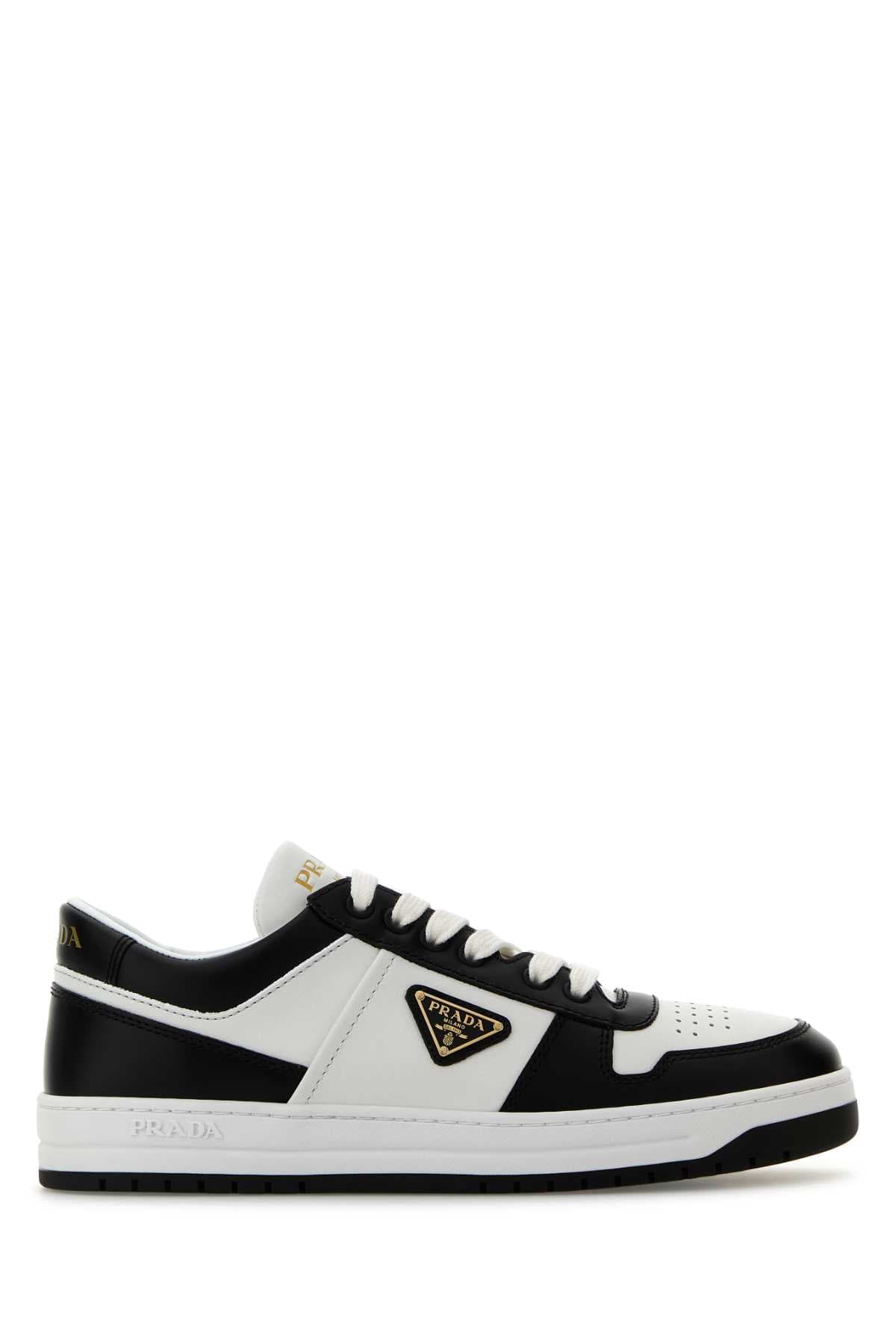 Two-tone leather Downtown sneakers