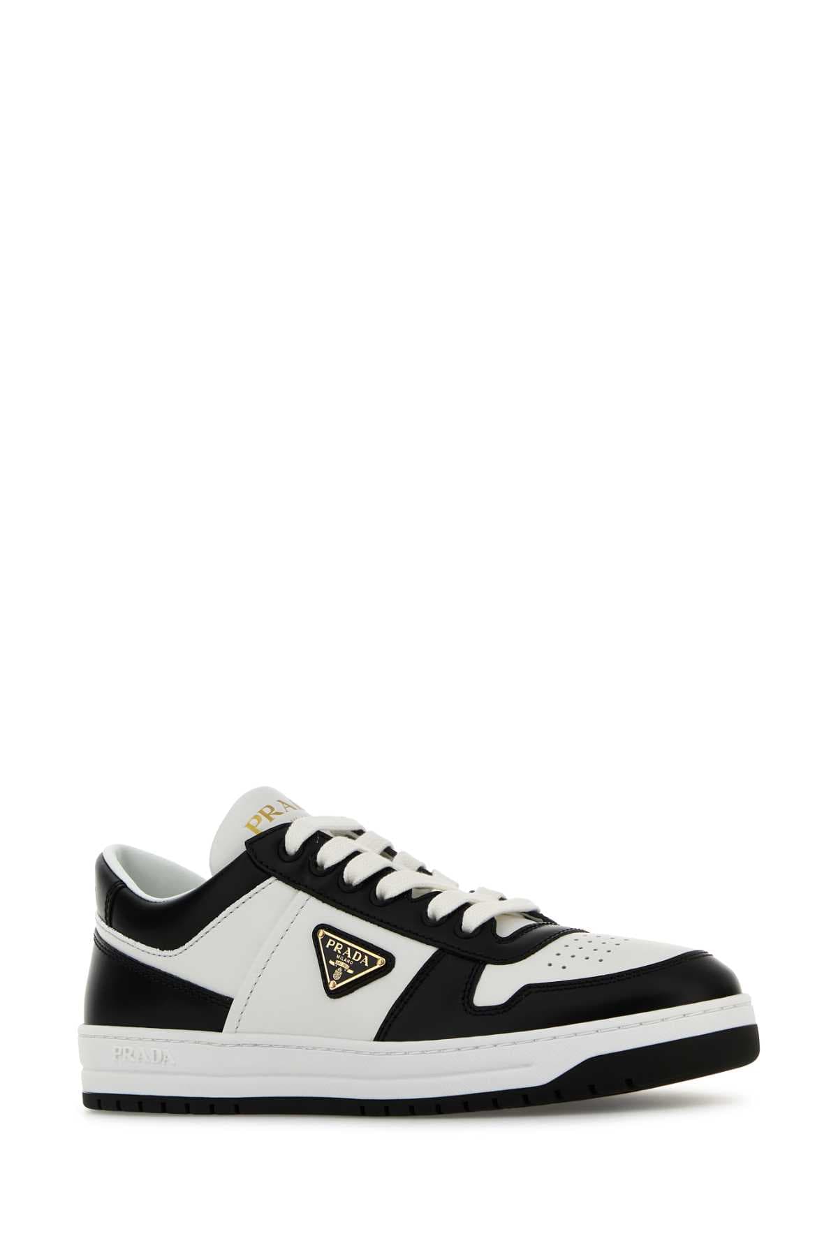 Two-tone leather Downtown sneakers - мініатюра 2