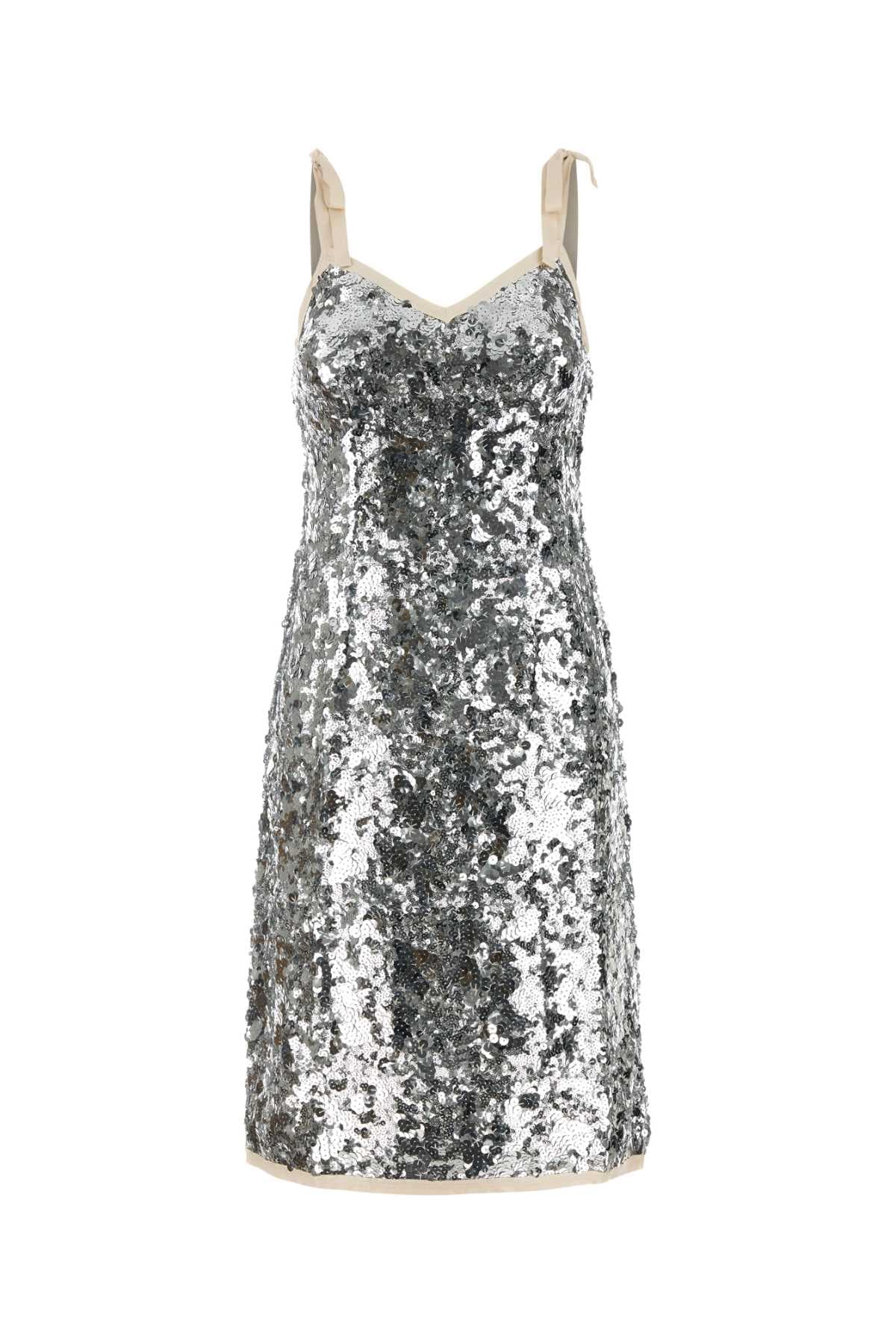 Embellished nylon dress