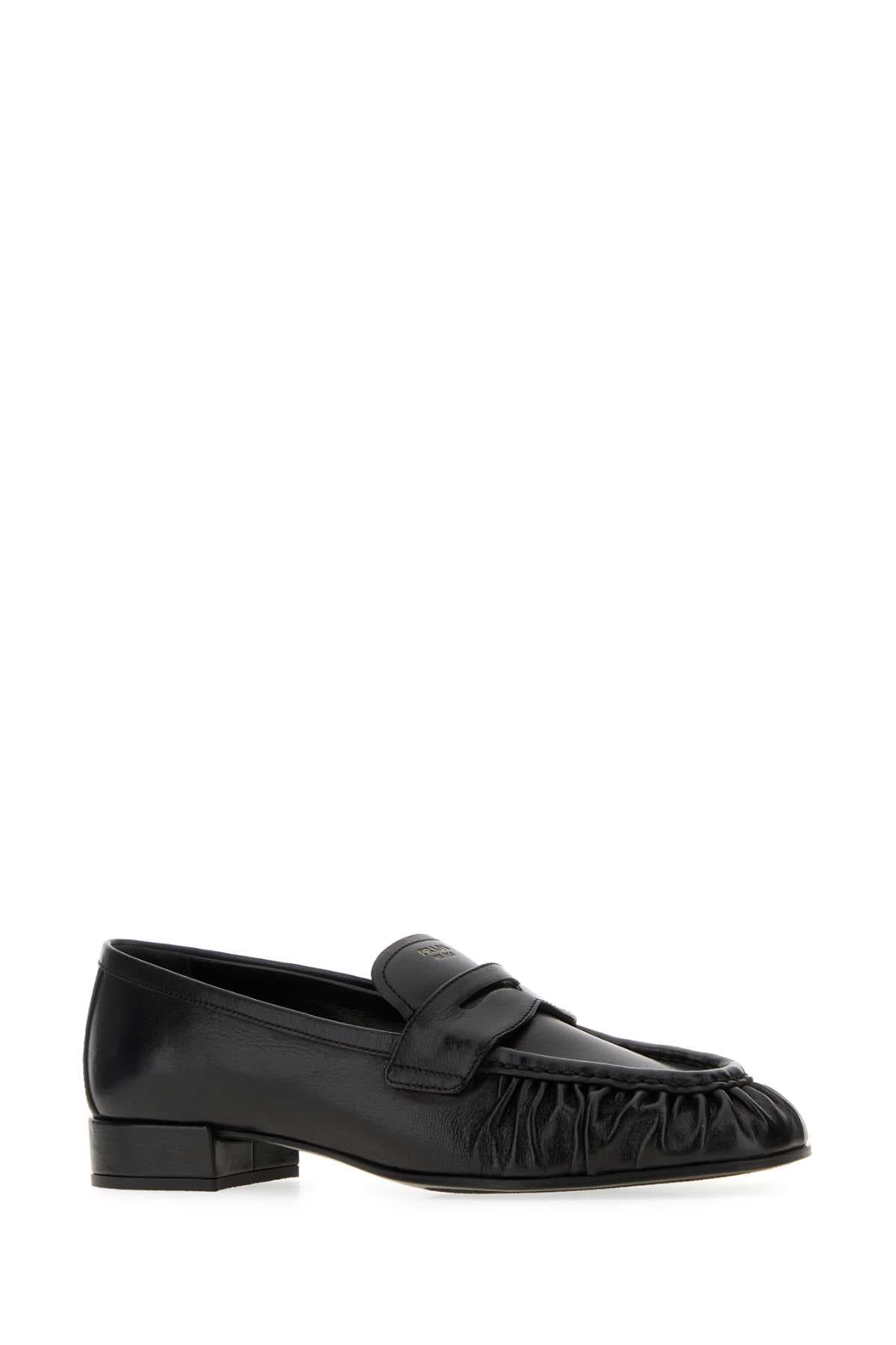 Black leather loafers - мініатюра 2