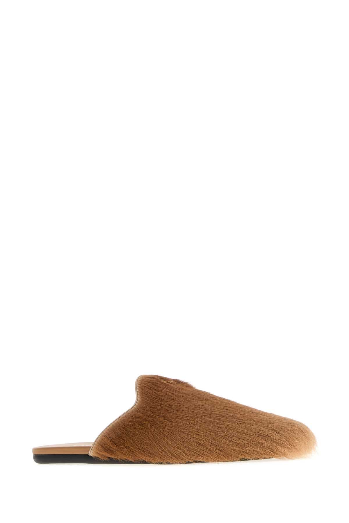 Camel calf hair slippers - мініатюра 2
