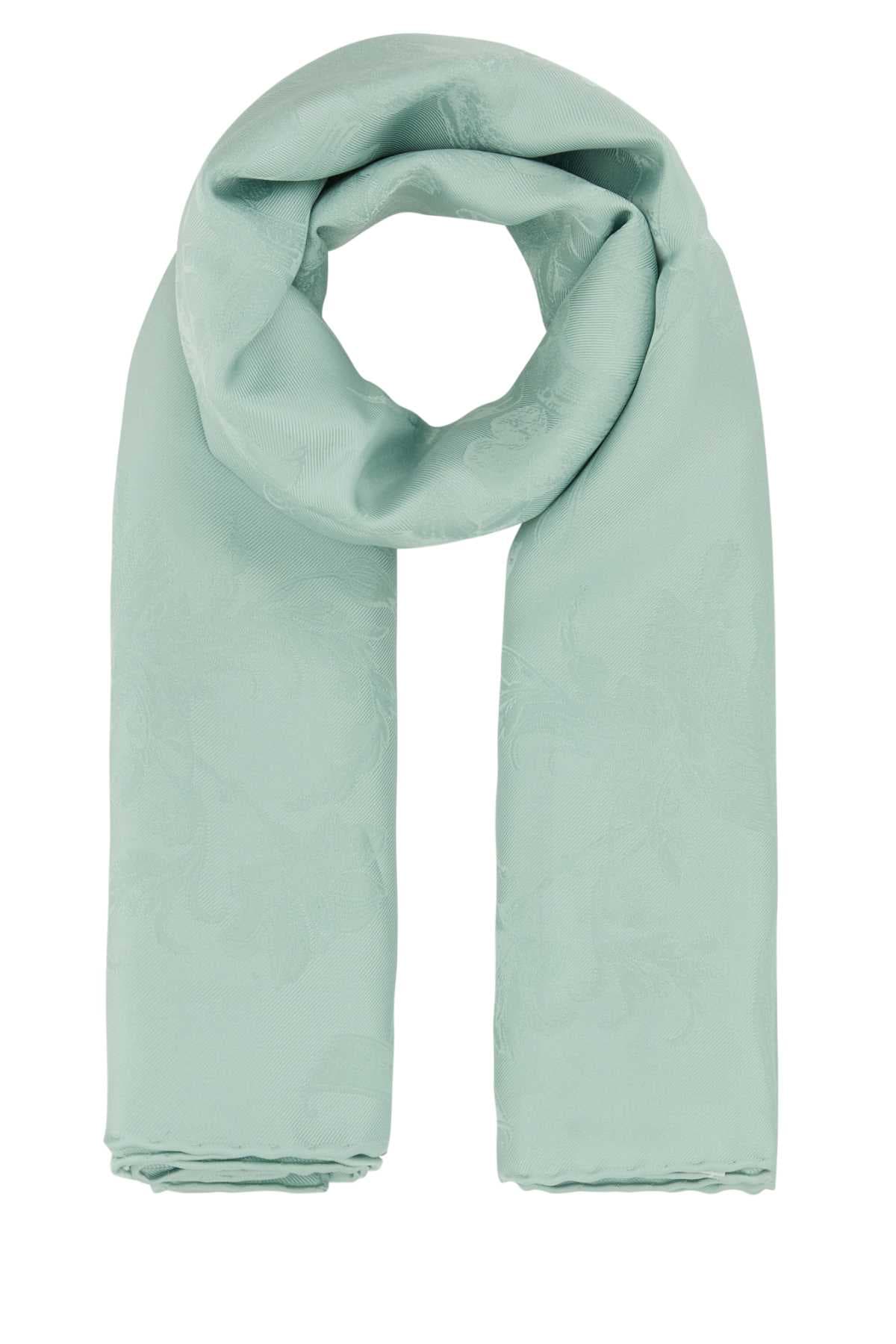 Sea green silk foulard