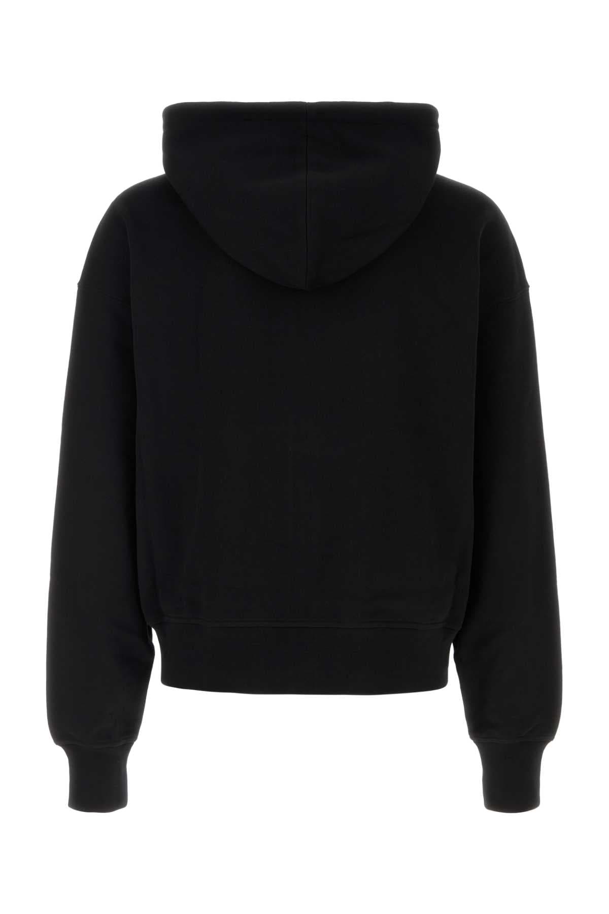 Black cotton sweatshirt - мініатюра 2