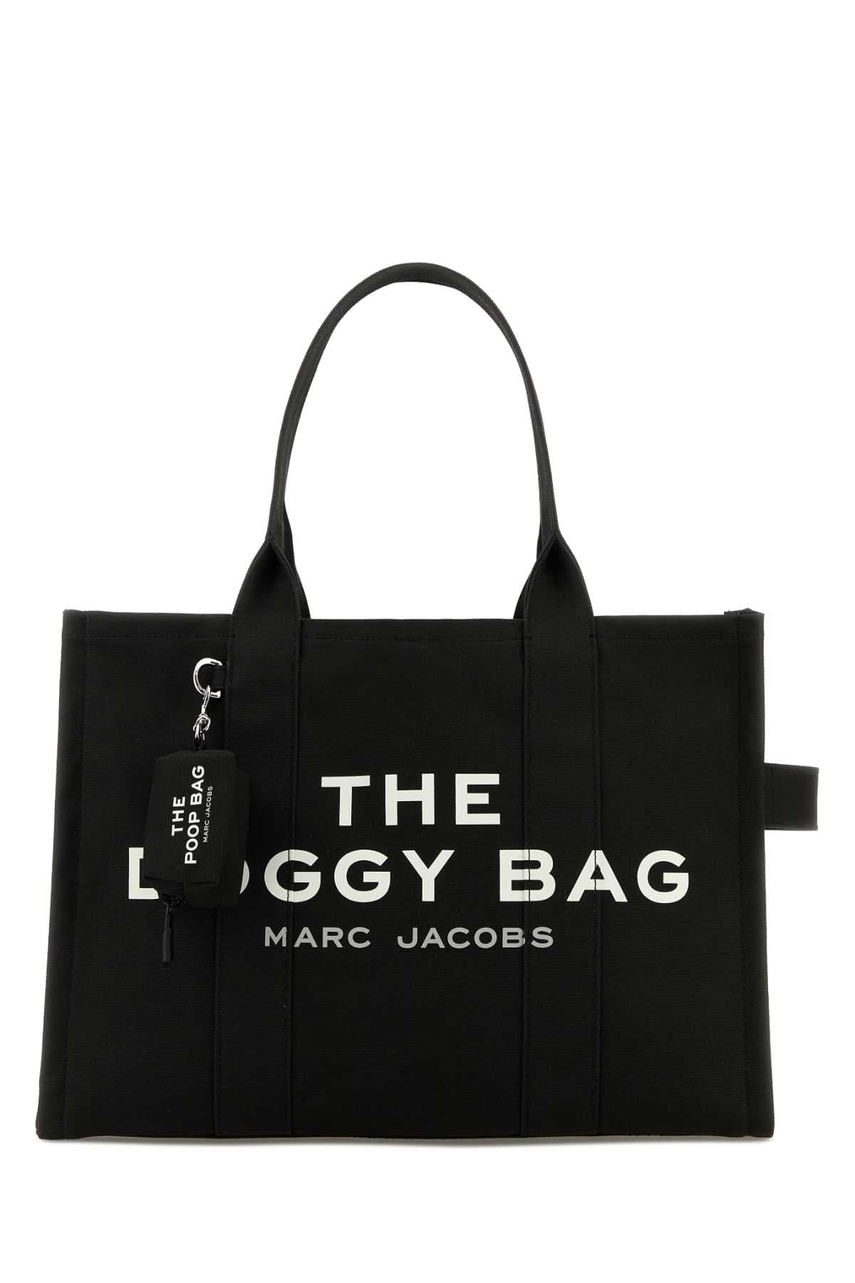 Black canvas The Doggy Bag dog carrier