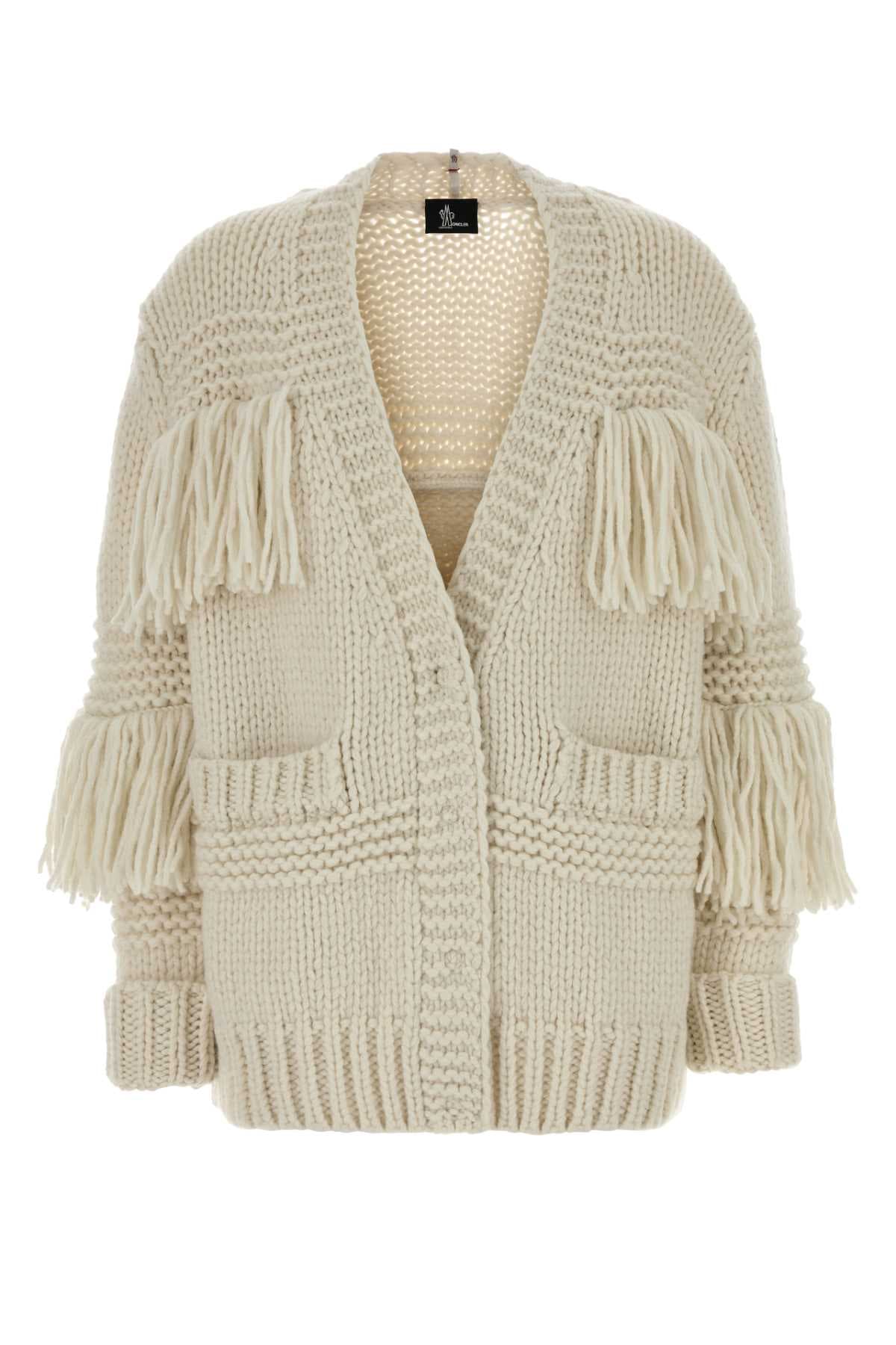 Ivory crochet oversize cardigan