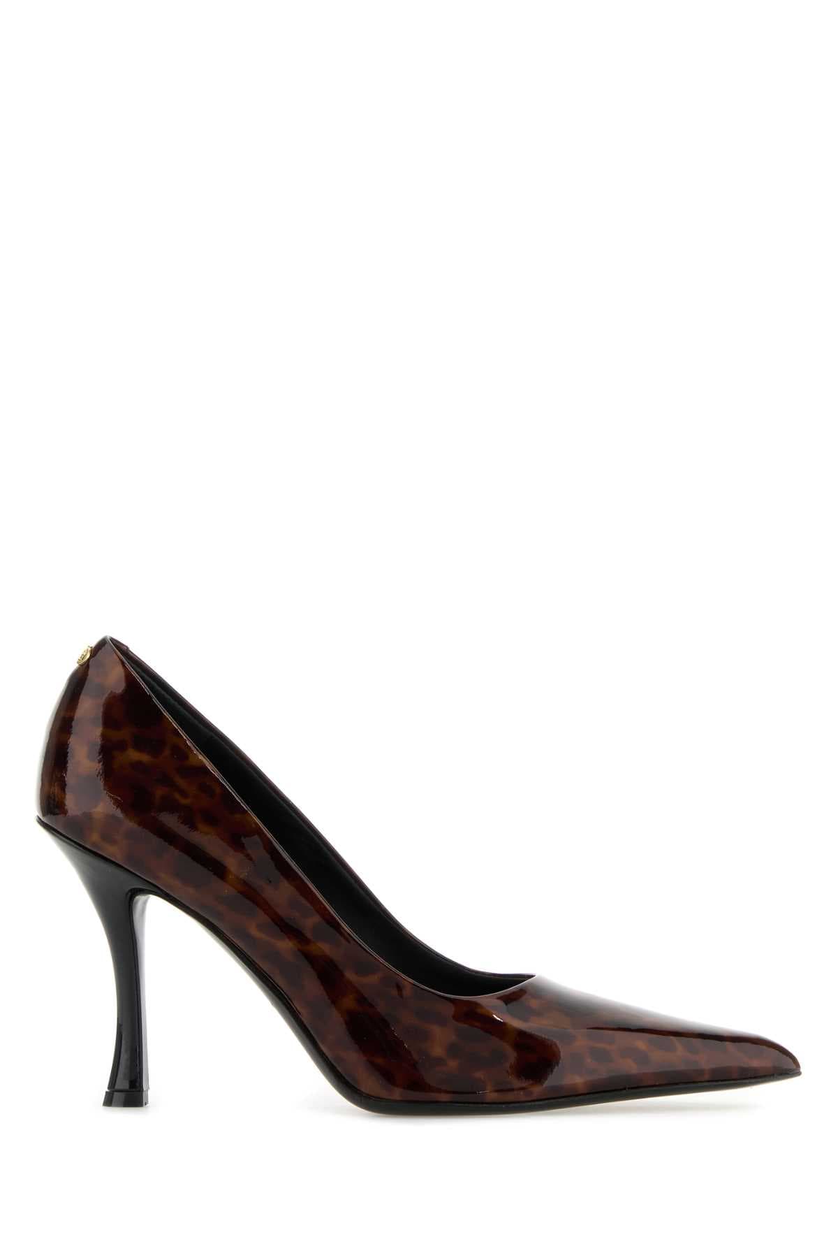 Printed leather Elydea pumps