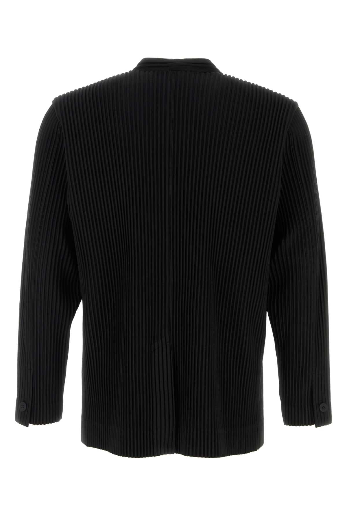Black polyester cardigan - мініатюра 2