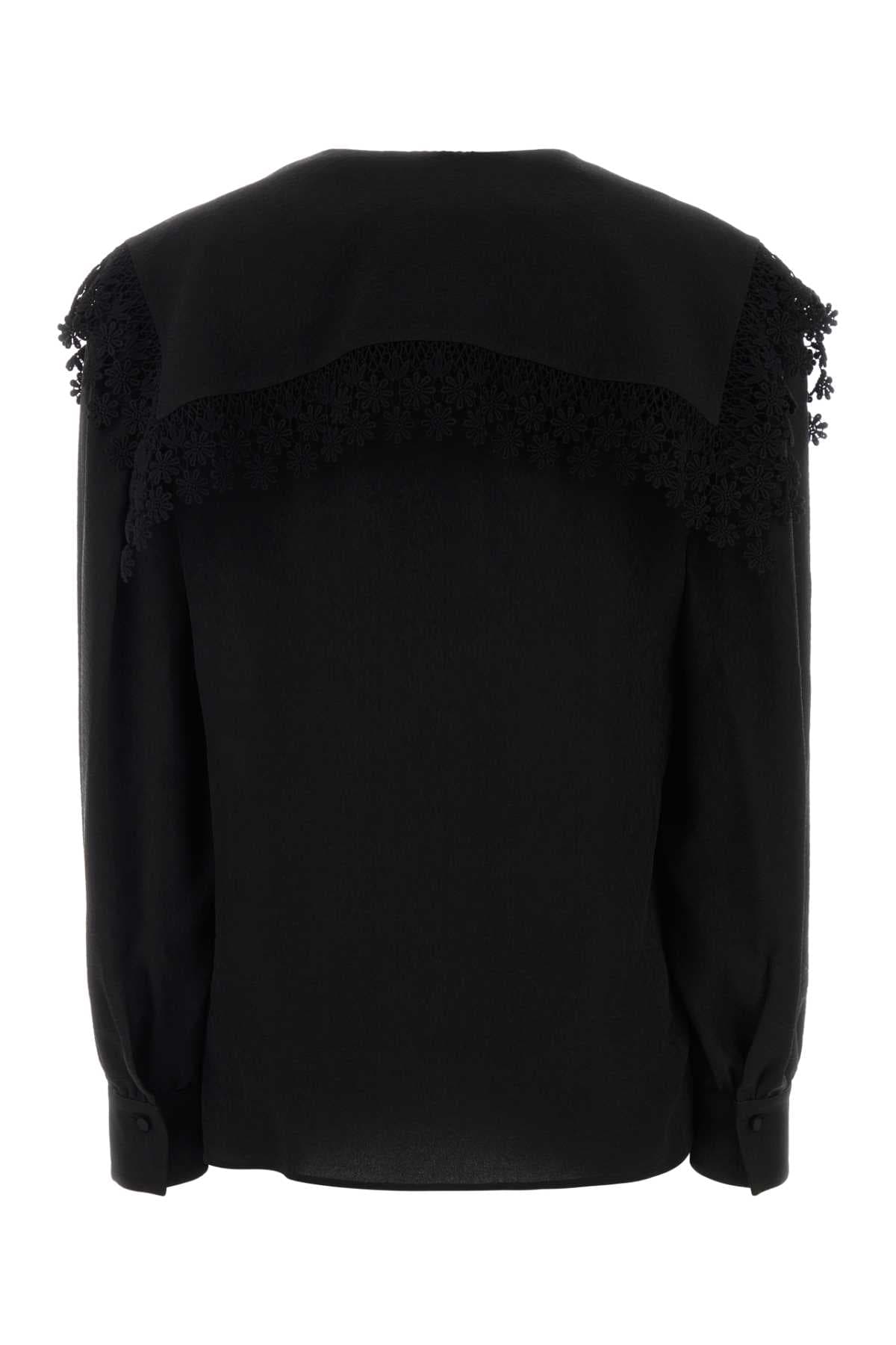 Black silk shirt - мініатюра 2