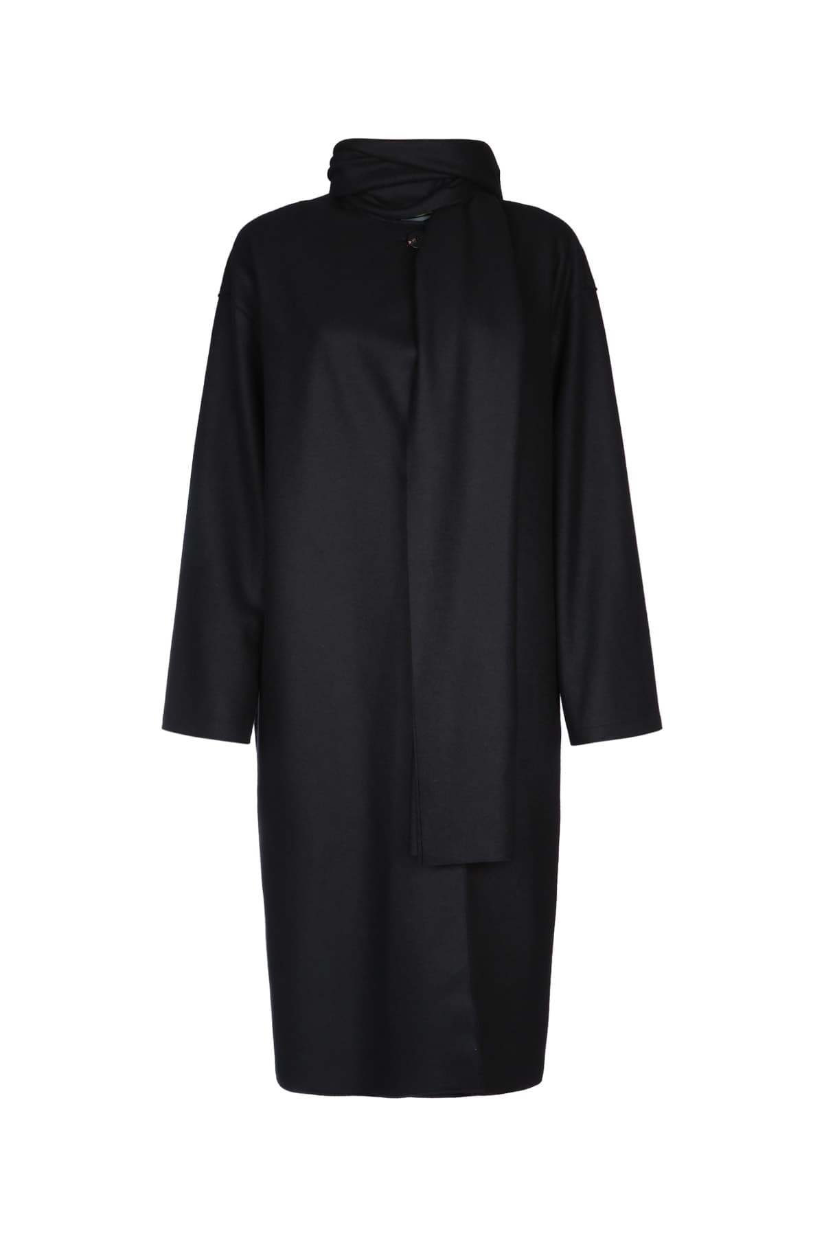 WOMEN SCARF COAT CASHMERE BLEND