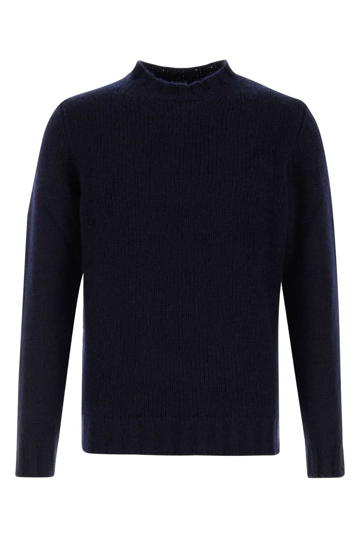 Navy blue cashmere blend sweater