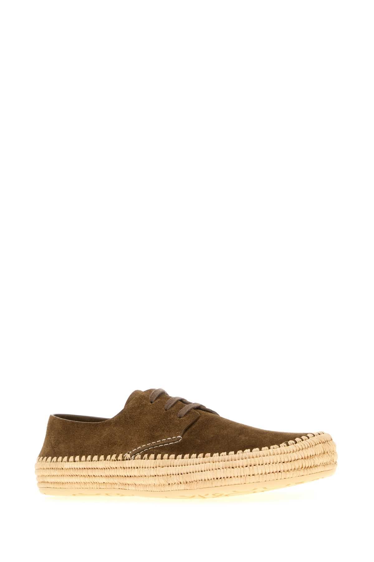 Brown suede Rio lace-up shoes - мініатюра 2