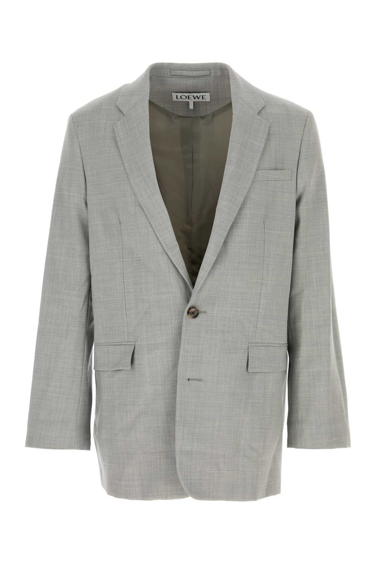 Grey wool blazer