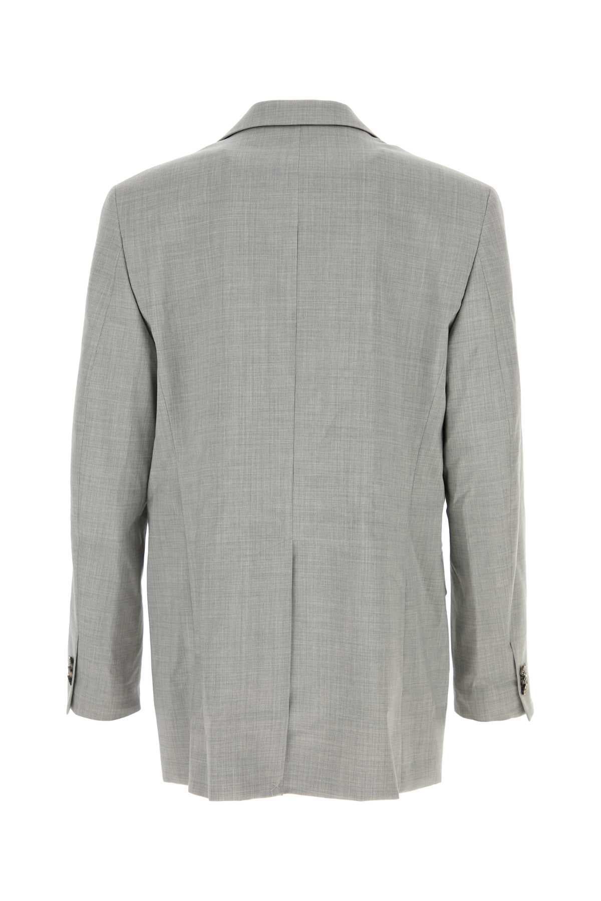 Grey wool blazer - мініатюра 2