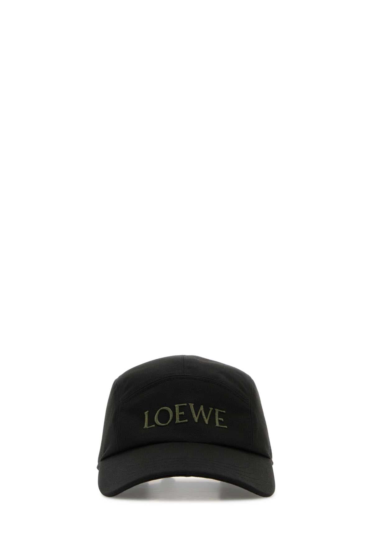 Black canvas Camp baseball cap