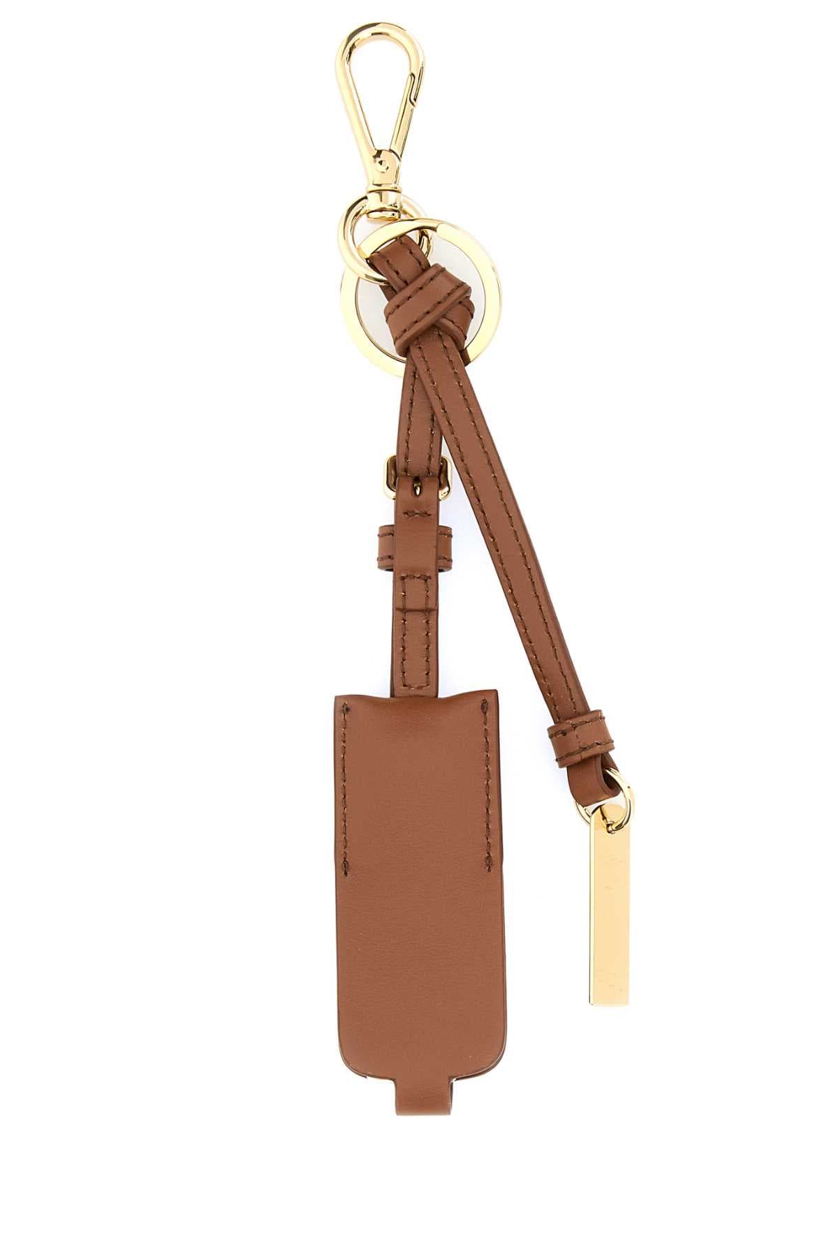 Caramel leather key ring - мініатюра 2