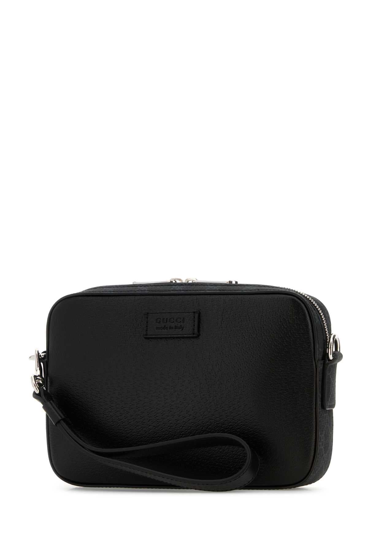 Black leather small clutch - мініатюра 2
